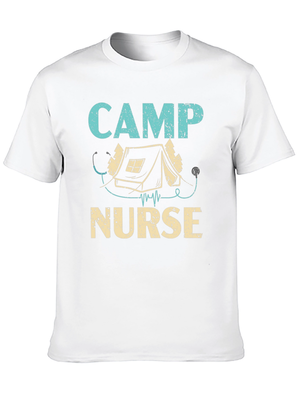 Camp Nurse T-Shirt - Camping Stethoscope