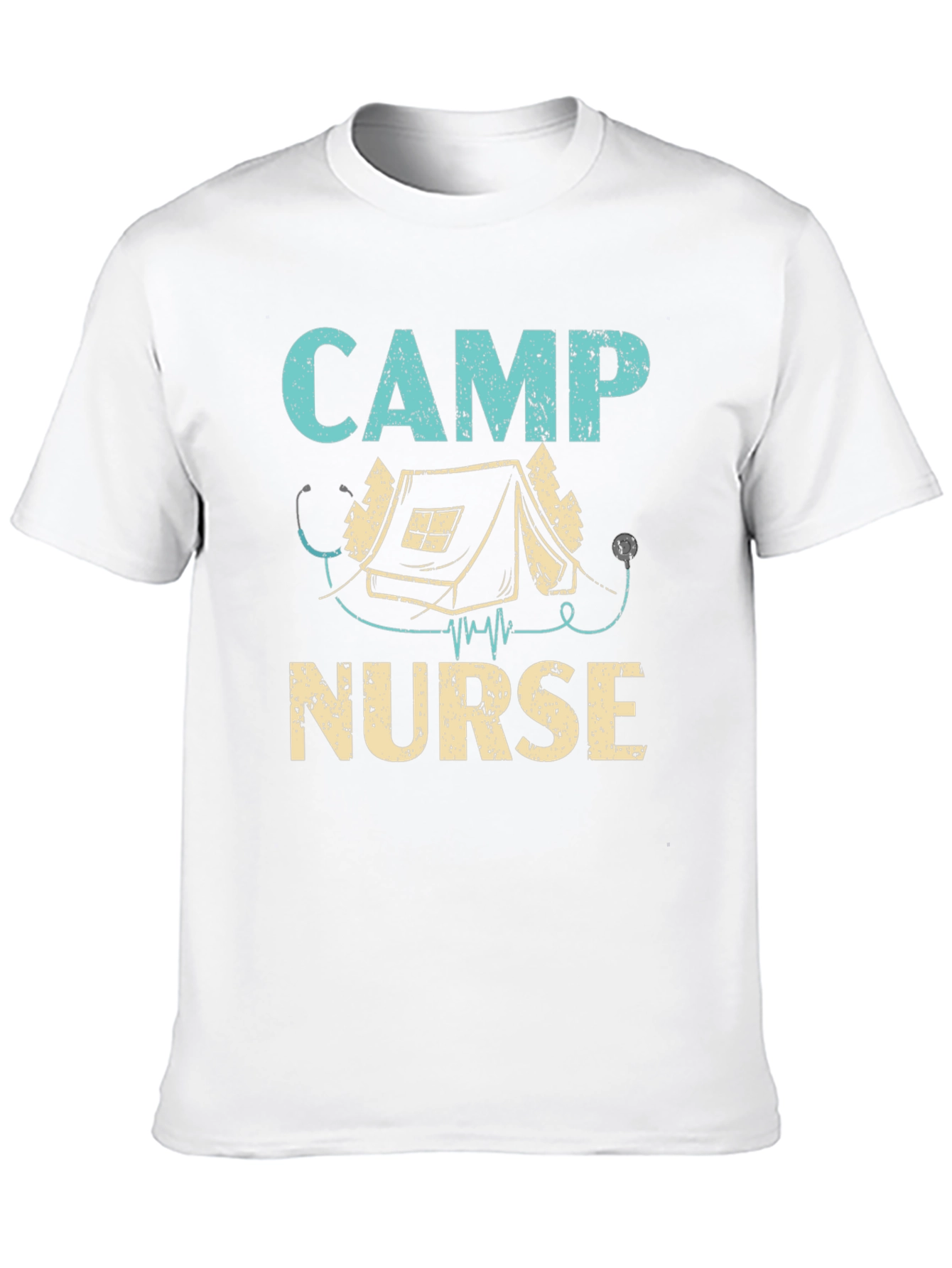 Camp Nurse T-Shirt - Camping Stethoscope