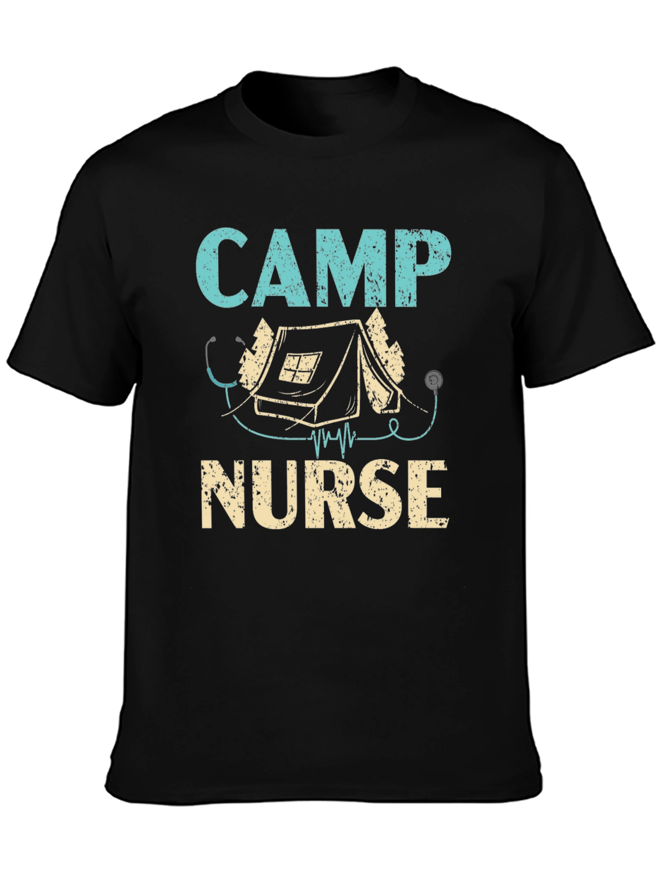 Camp Nurse T-Shirt - Camping Stethoscope