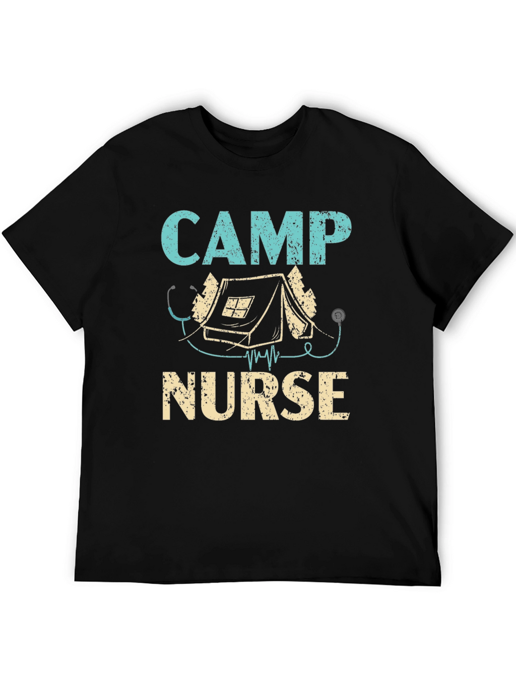 Camp Nurse T-Shirt - Camping Stethoscope