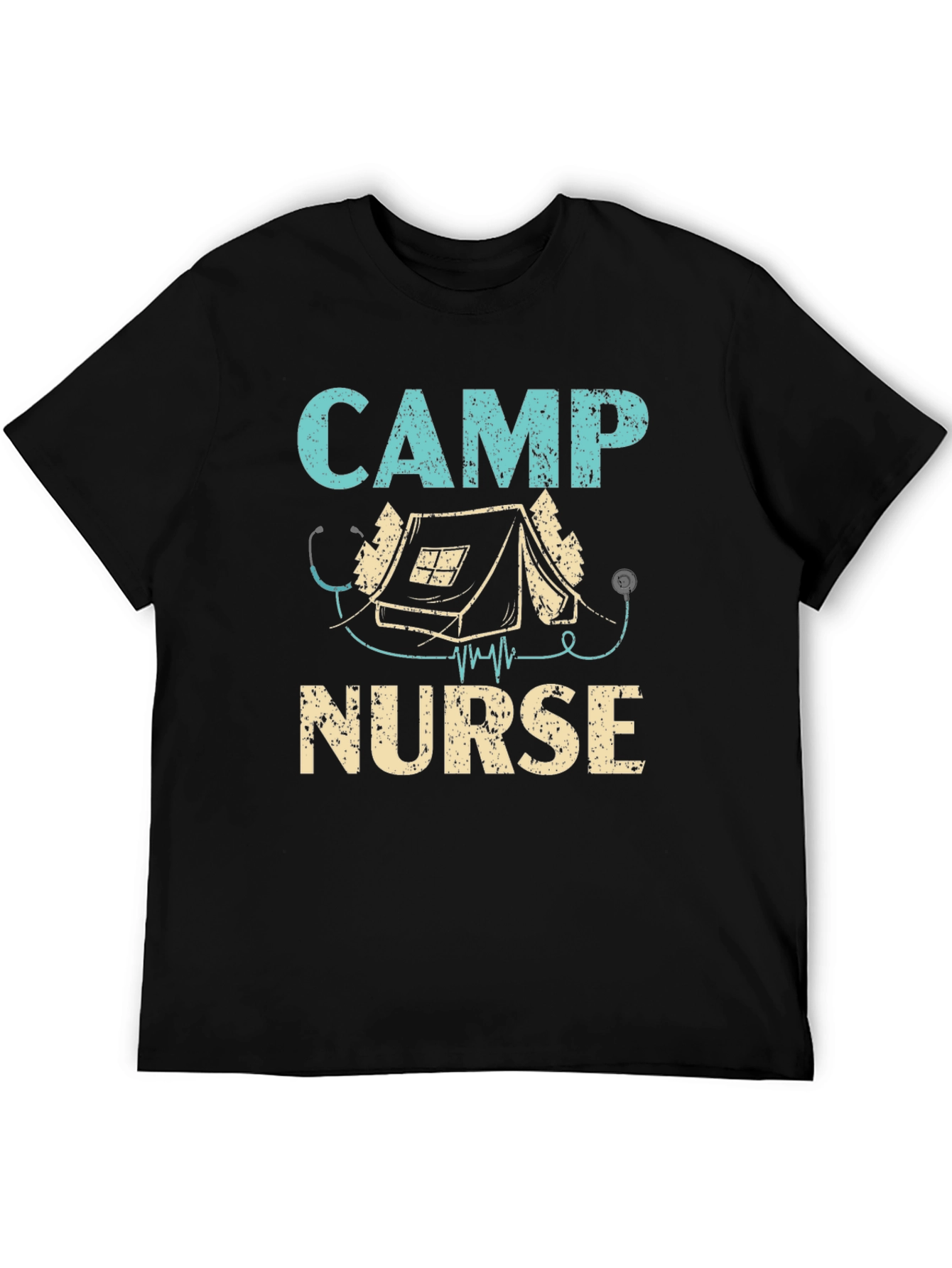 Camp Nurse T-Shirt - Camping Stethoscope