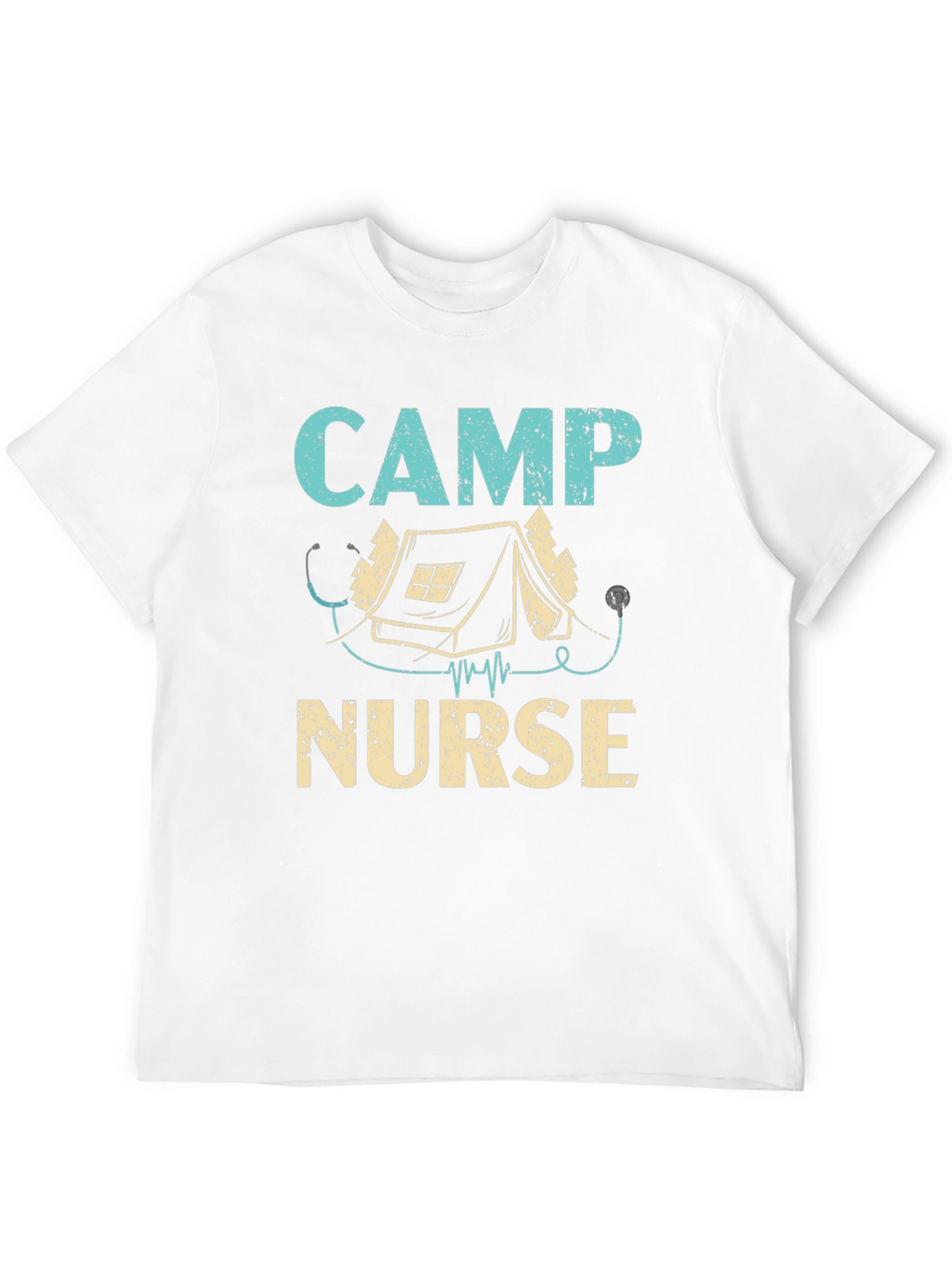 Camp Nurse T-Shirt - Camping Stethoscope