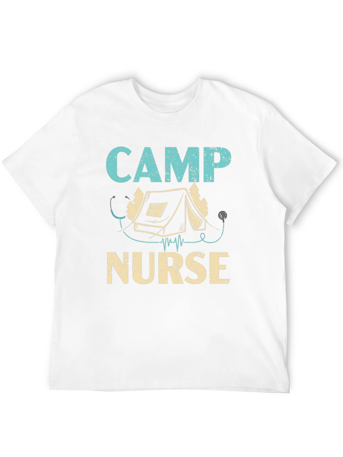 Camp Nurse T-Shirt - Camping Stethoscope