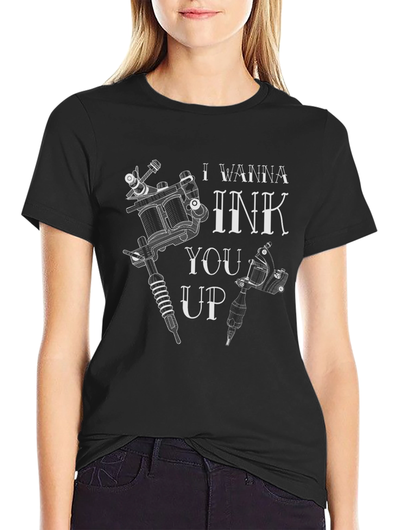 I Wanna Ink You Up Graphic T-Shirt - Black