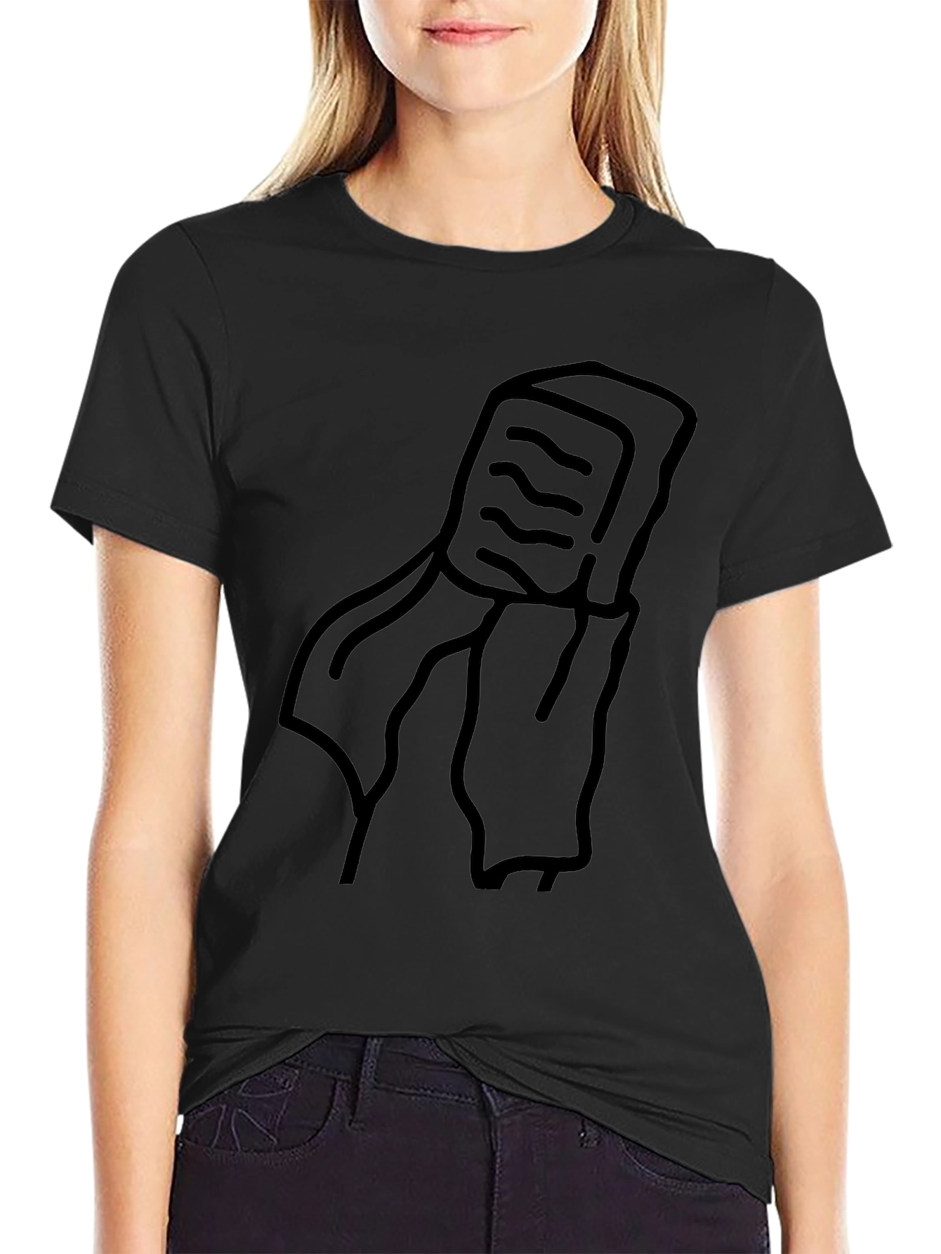 Mens Black Graphic T-Shirt - Retro Cassette Tape Design