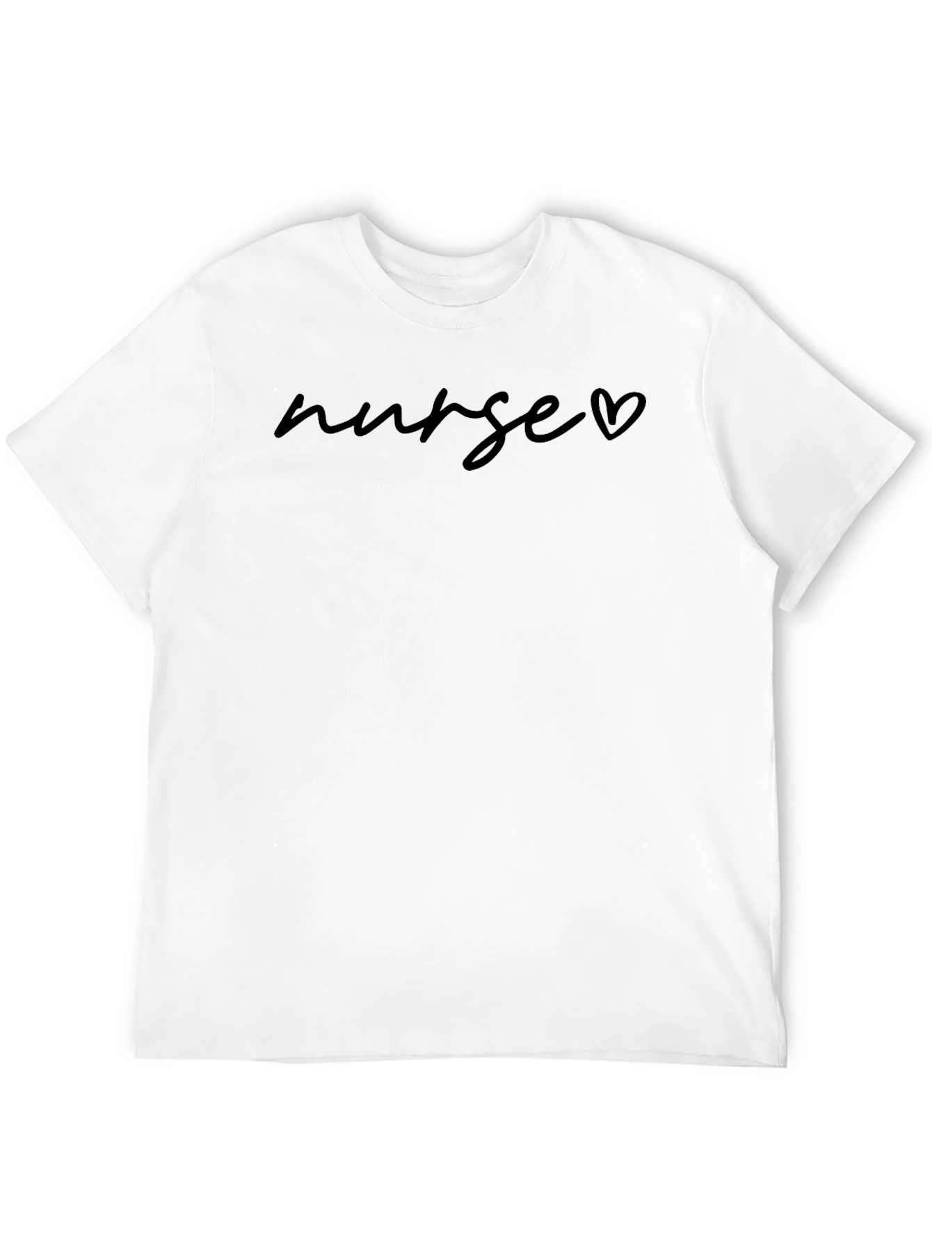 Nurse Love Heart Graphic Tee - Soft Cotton Blend
