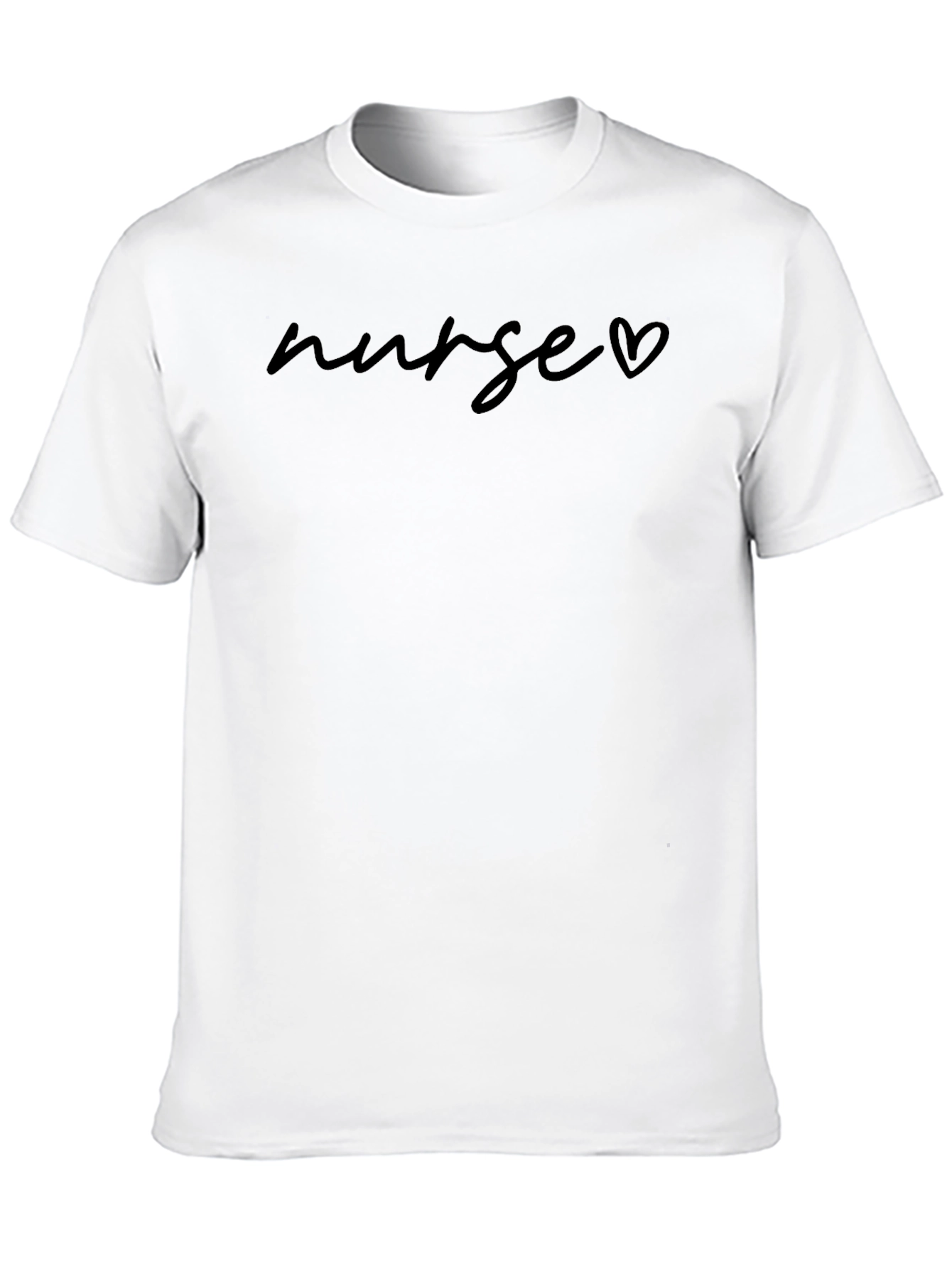 Nurse Love Heart Graphic Tee - Soft Cotton Blend