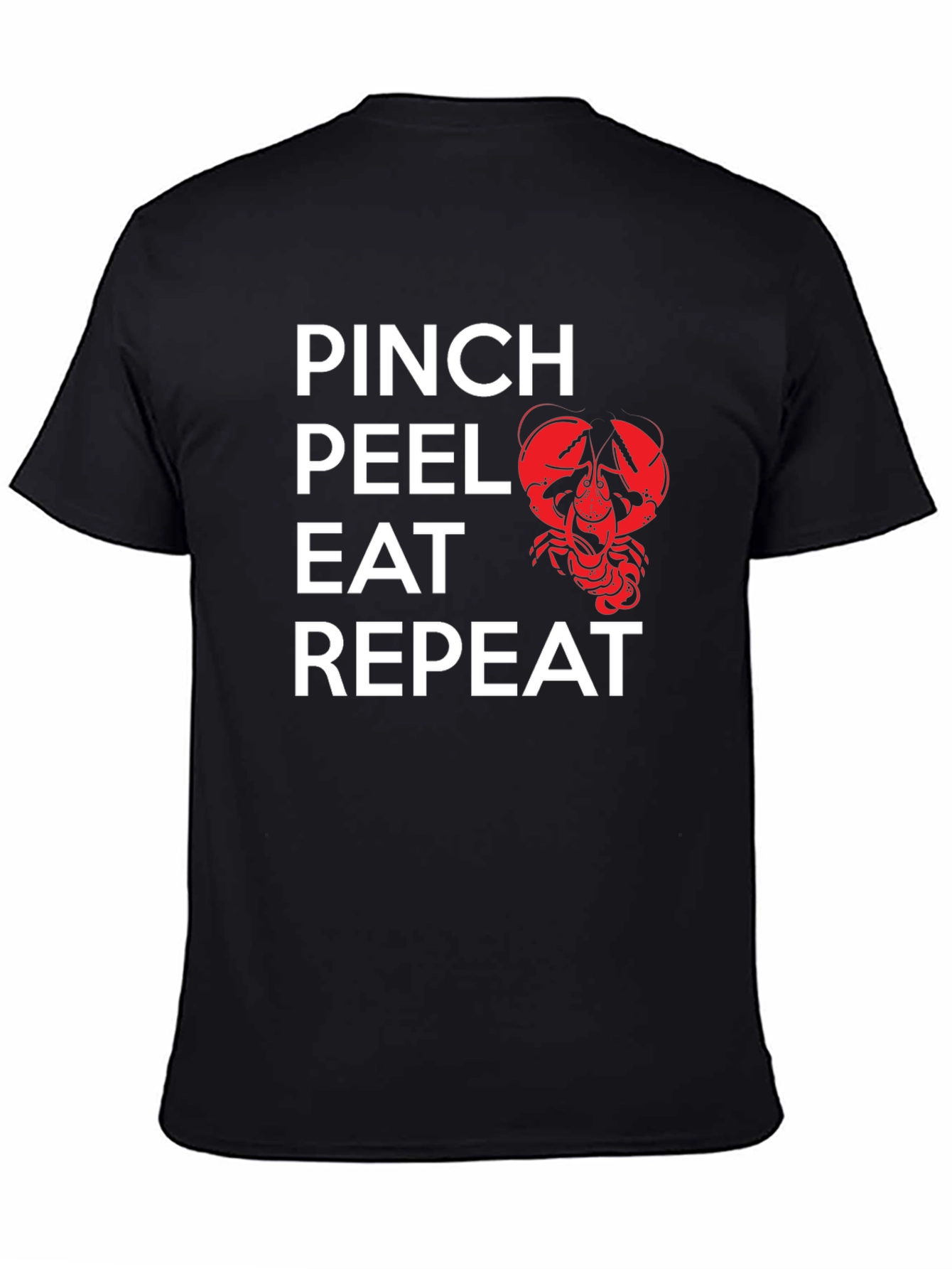 Pinch Peel Eat Repeat Crawfish Graphic Tee