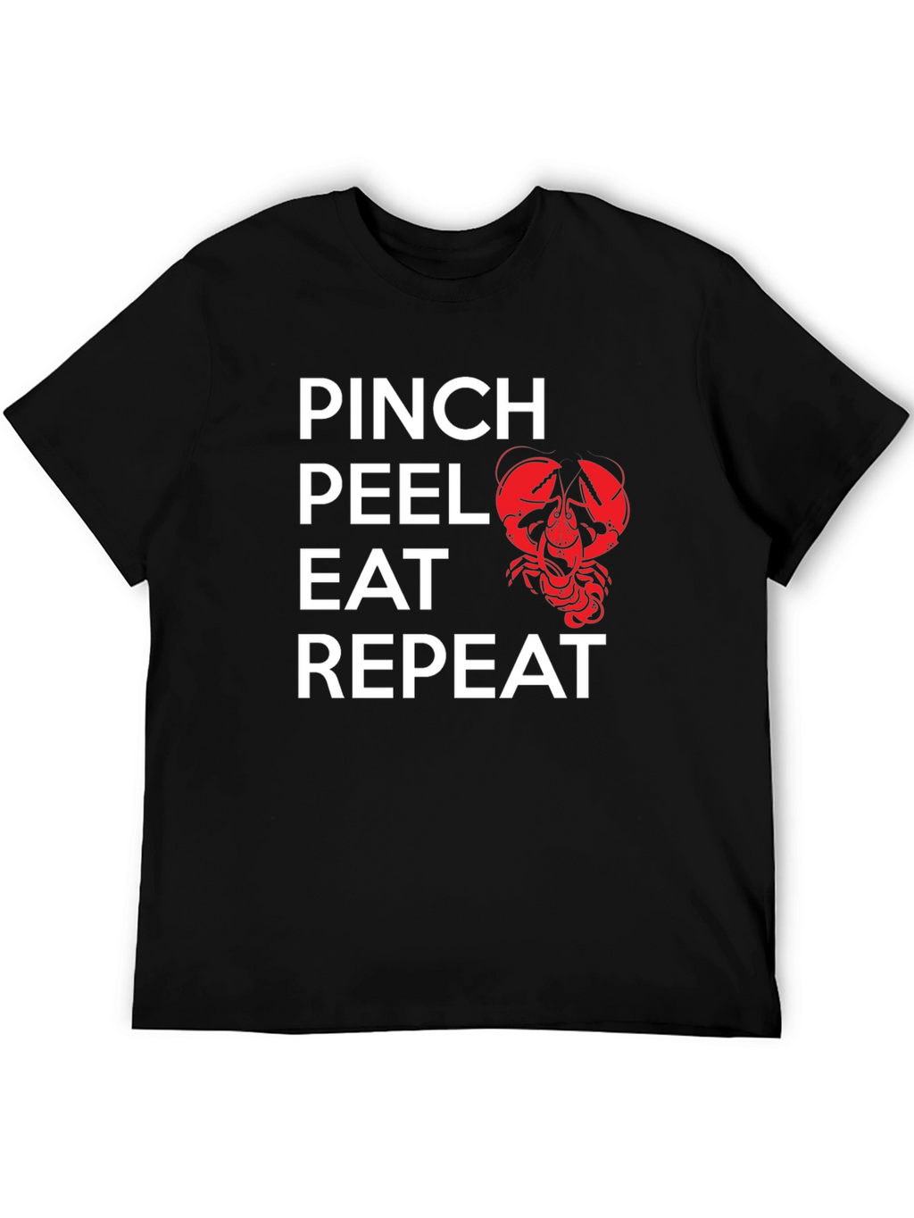 Pinch Peel Eat Repeat Crawfish Graphic Tee