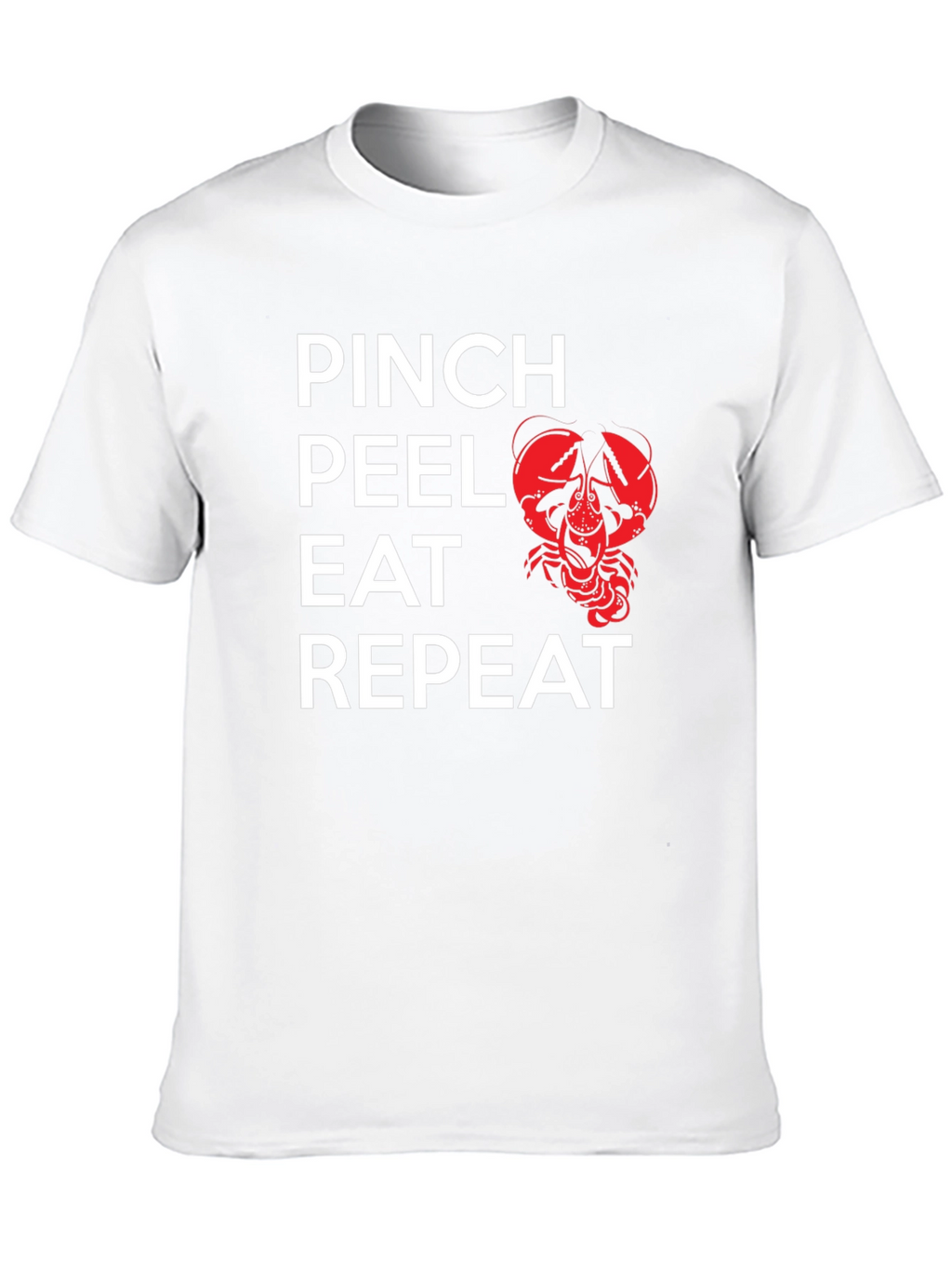 Pinch Peel Eat Repeat Crawfish Graphic Tee