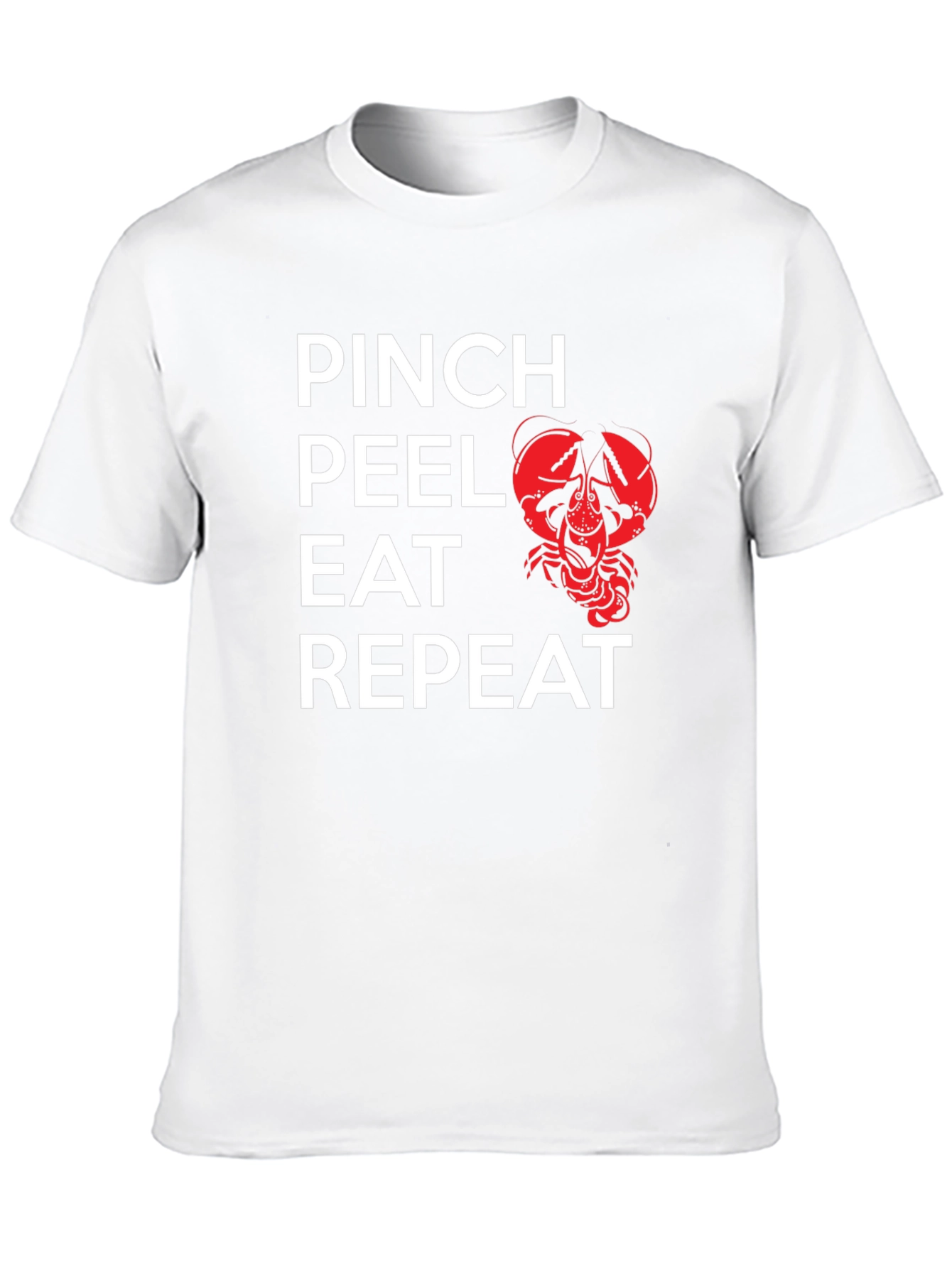 Pinch Peel Eat Repeat Crawfish Graphic Tee