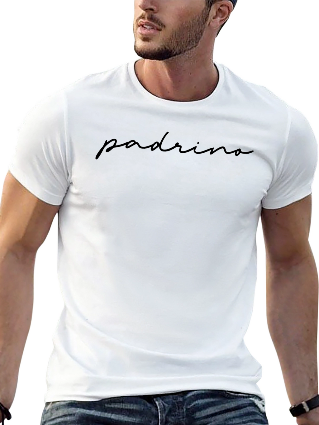 Padrino Black Graphic Tee - Stylish Casual Wear