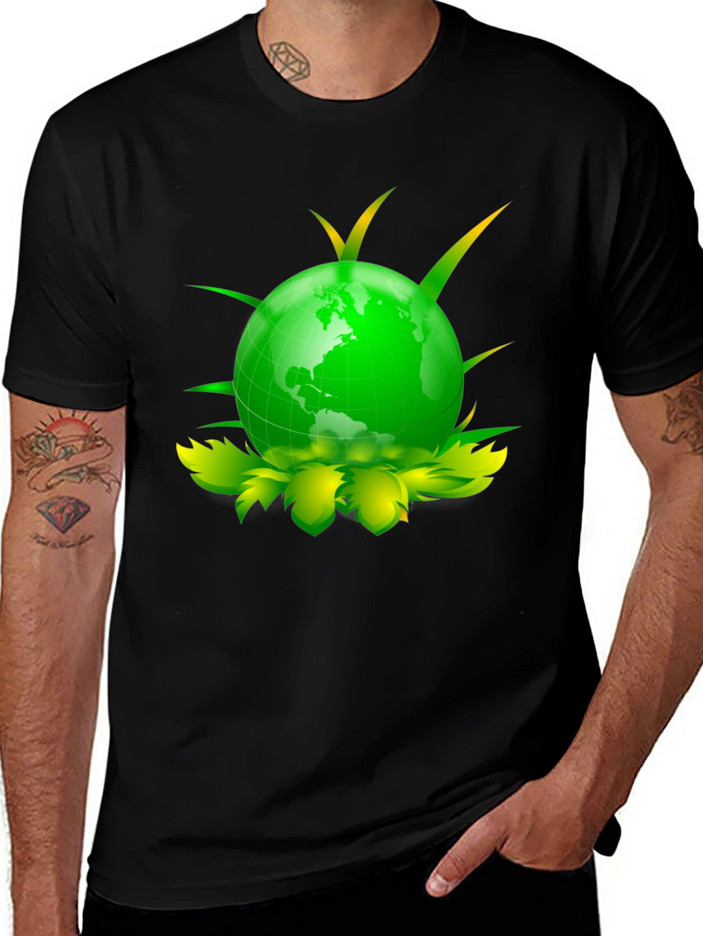 Green Earth Graphic Tee - Eco-Friendly Design
