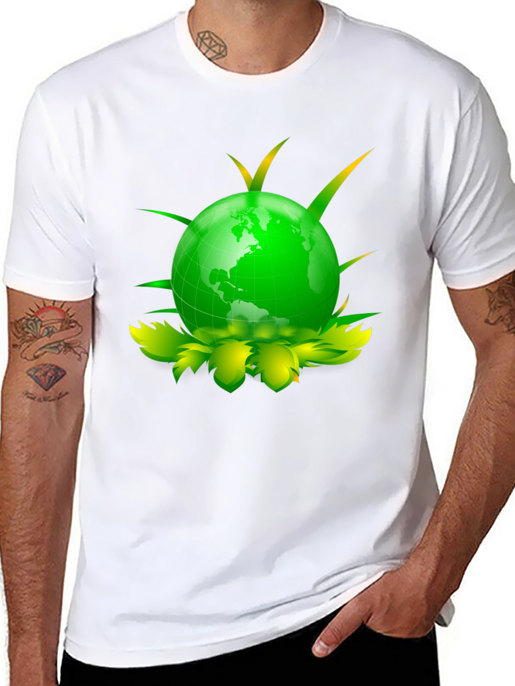Green Earth Graphic Tee - Eco-Friendly Design