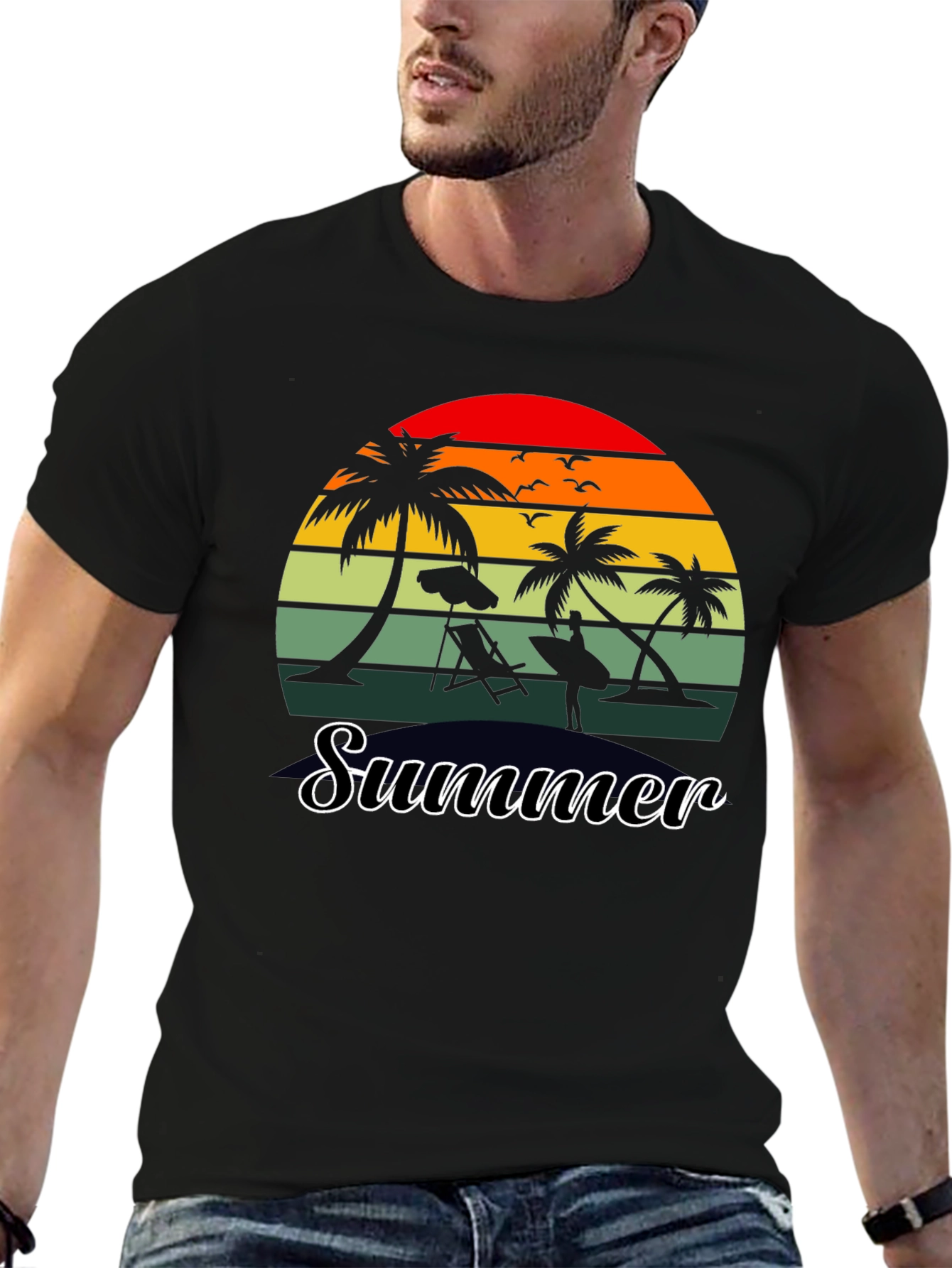 Retro Summer Beach T-Shirt