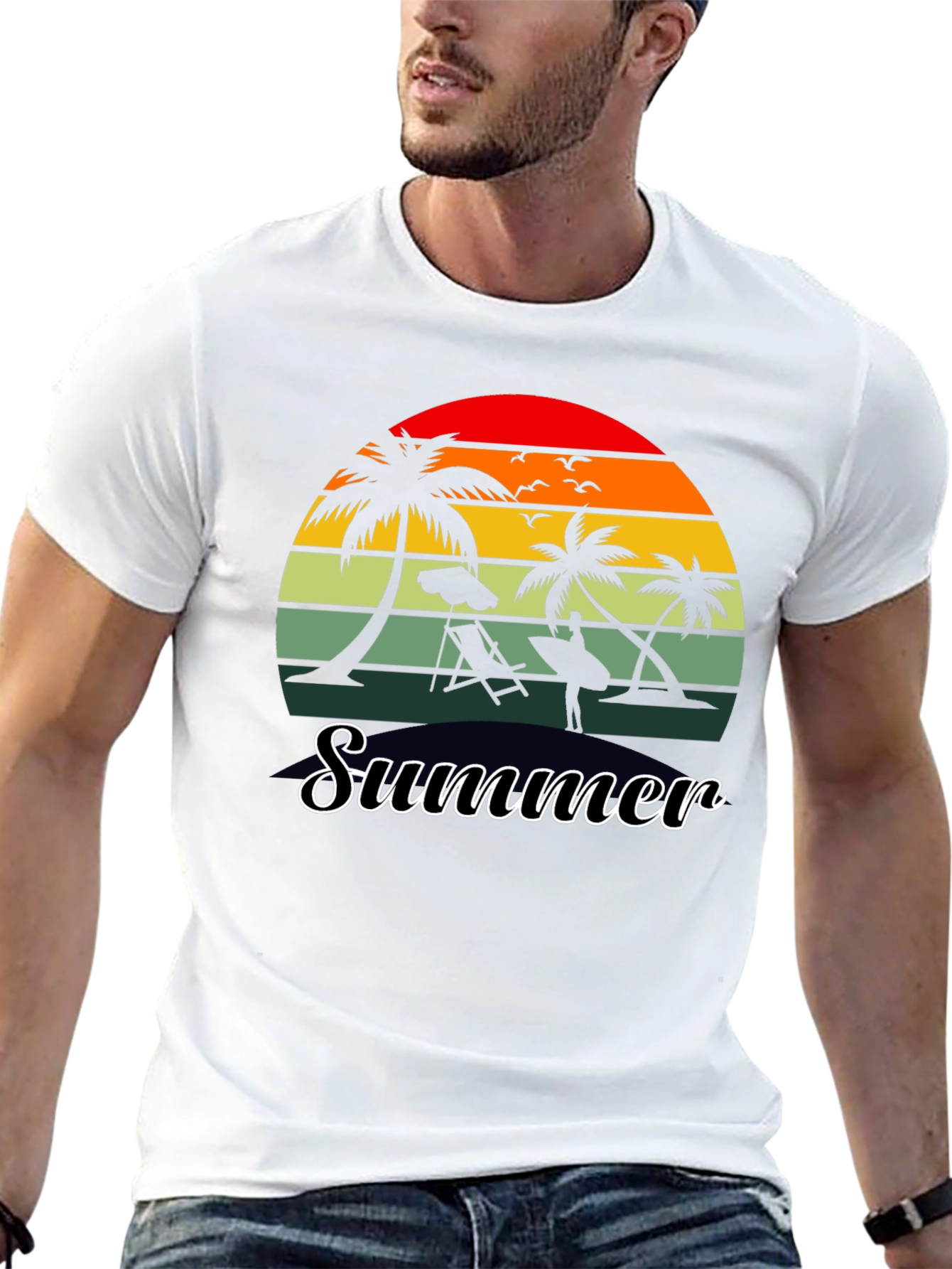 Retro Summer Beach T-Shirt