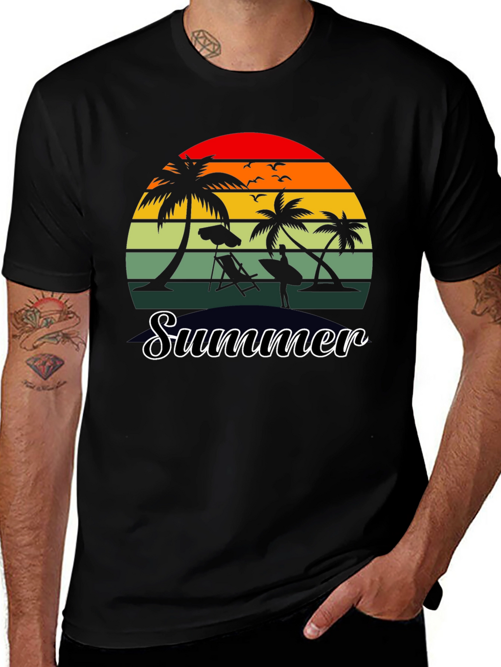 Retro Summer Beach T-Shirt