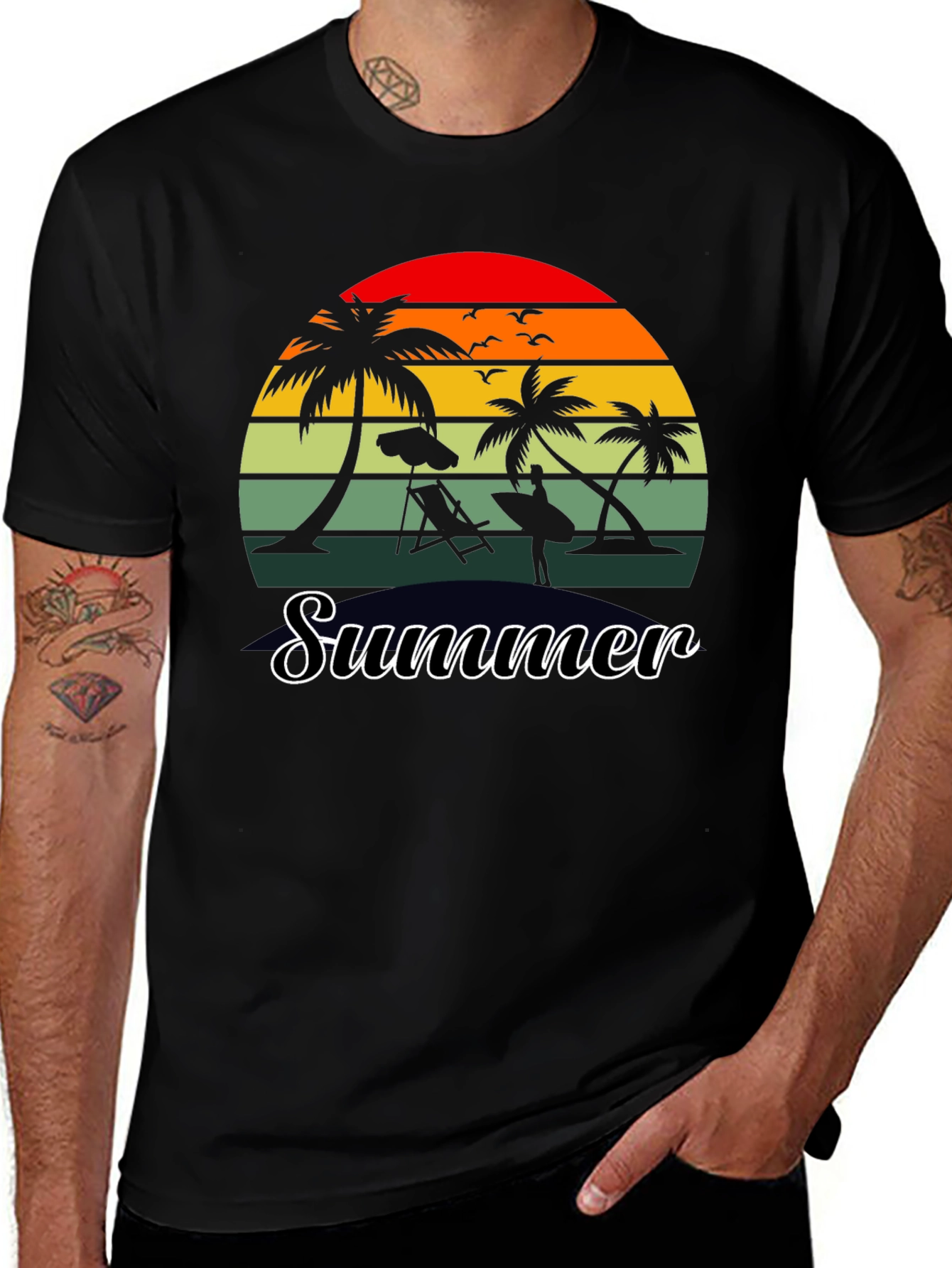 Retro Summer Beach T-Shirt