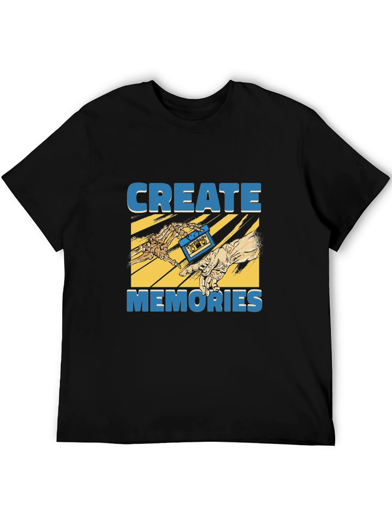 Create Memories Graphic Tee - Vintage Cassette Design