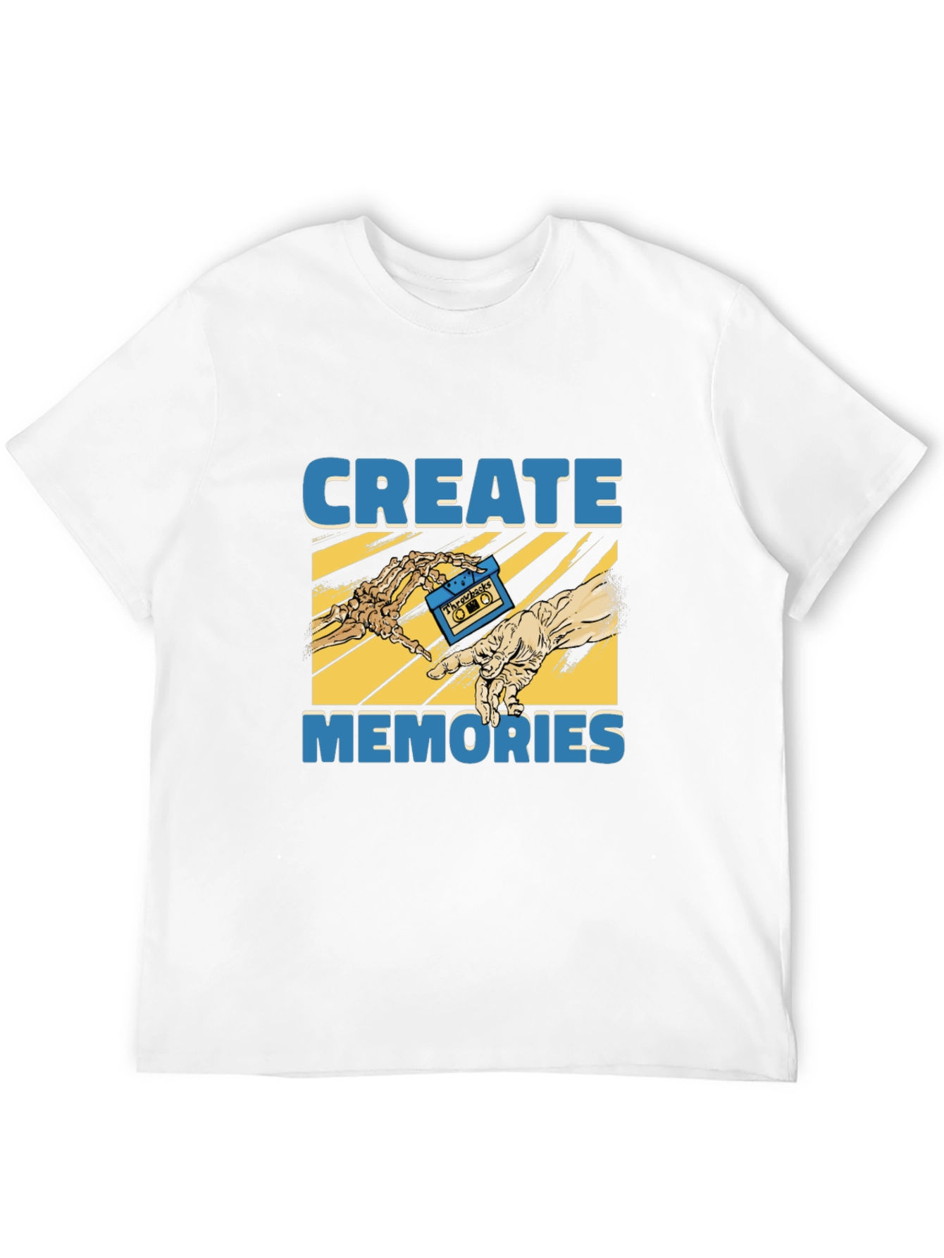 Create Memories Graphic Tee - Vintage Cassette Design
