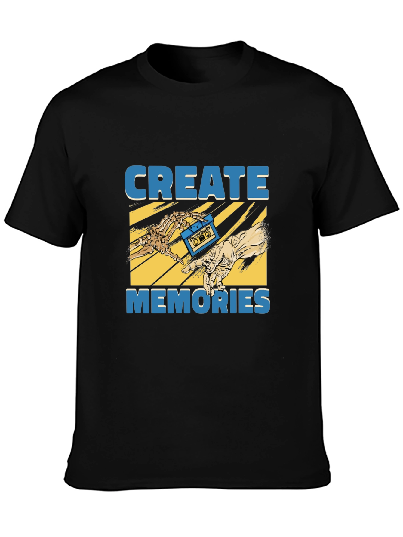 Create Memories Graphic Tee - Vintage Cassette Design