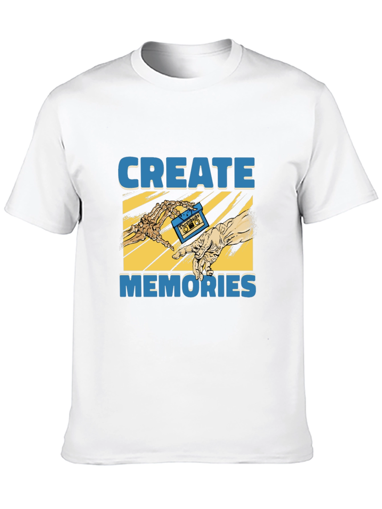 Create Memories Graphic Tee - Vintage Cassette Design