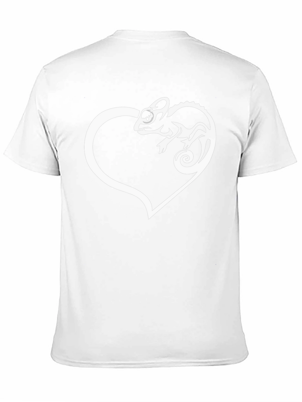 Chameleon Heart Graphic T-Shirt - Black