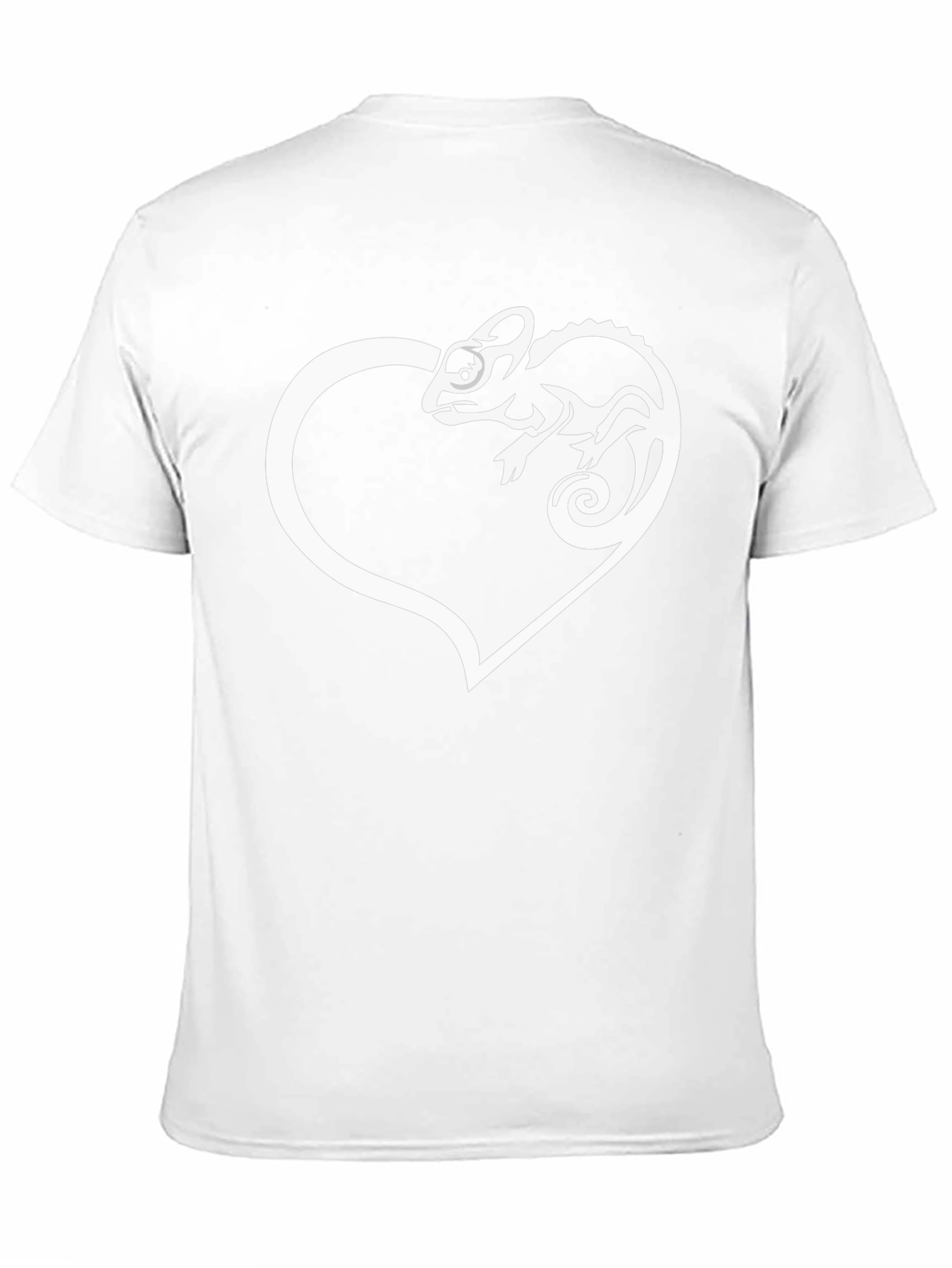 Chameleon Heart Graphic T-Shirt - Black