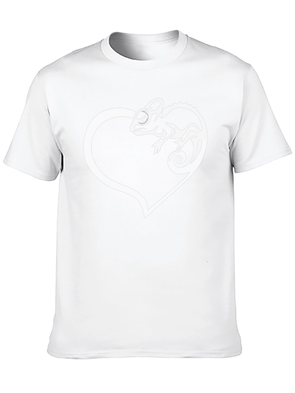 Chameleon Heart Graphic T-Shirt - Black