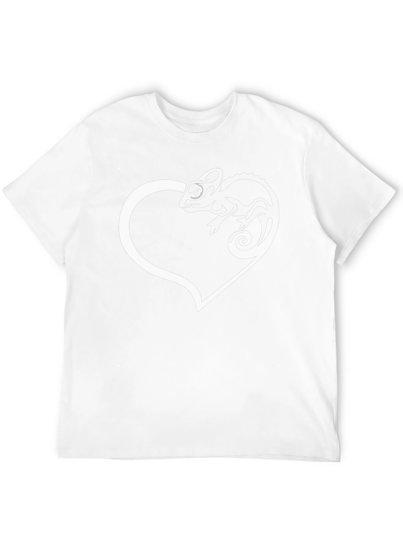 Chameleon Heart Graphic T-Shirt - Black
