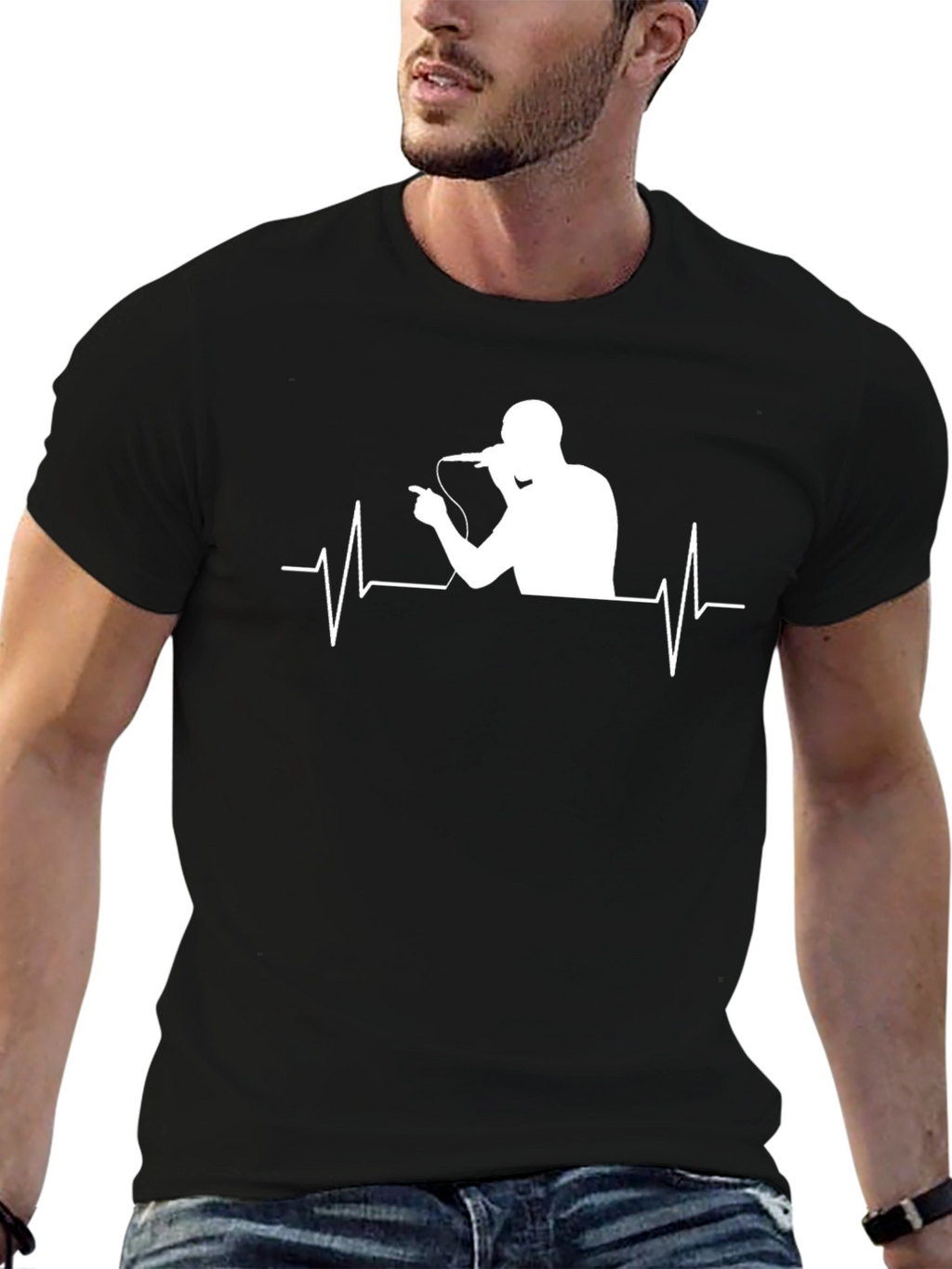 Singer Heartbeat Graphic Tee
