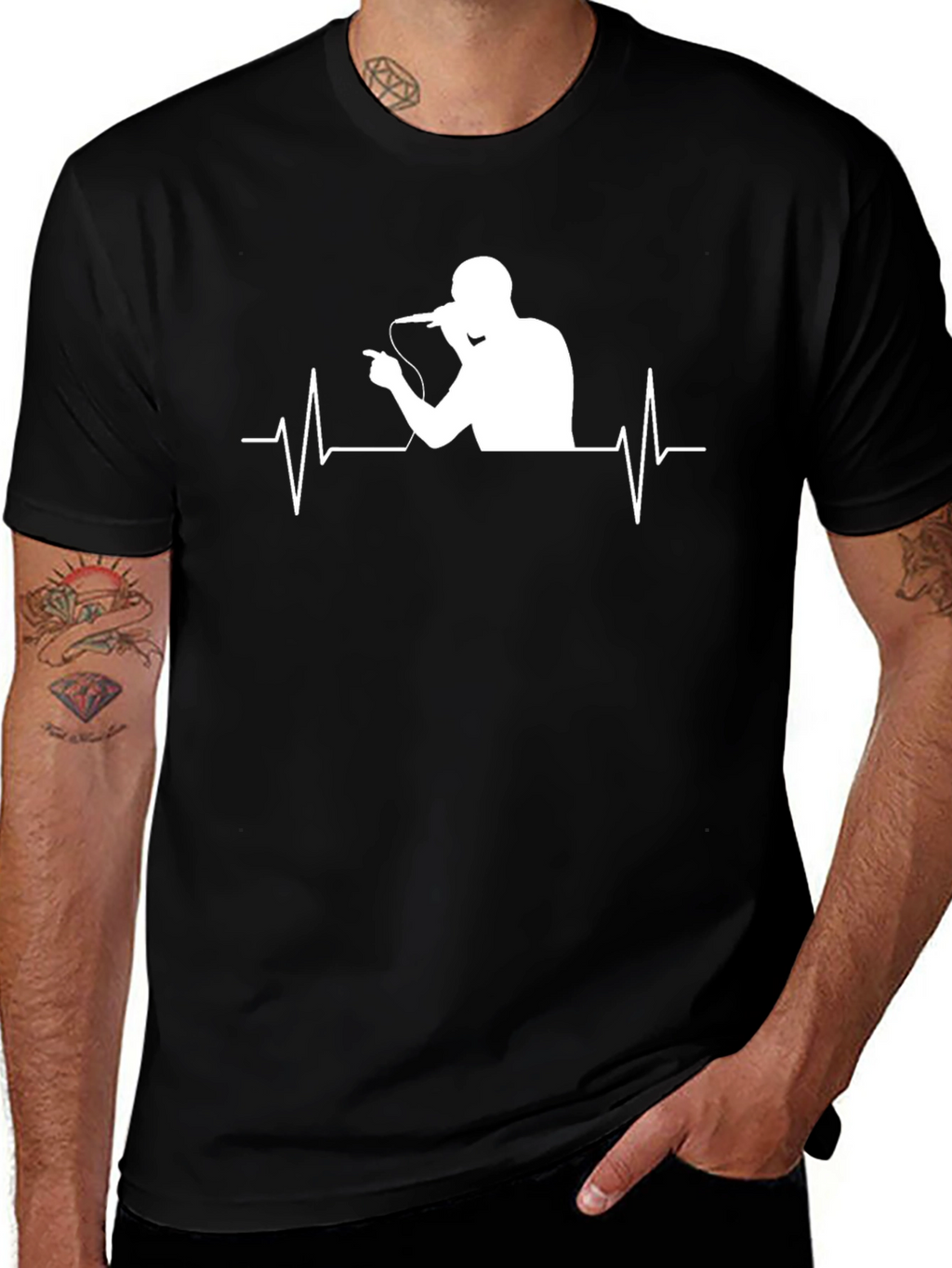 Singer Heartbeat Graphic Tee