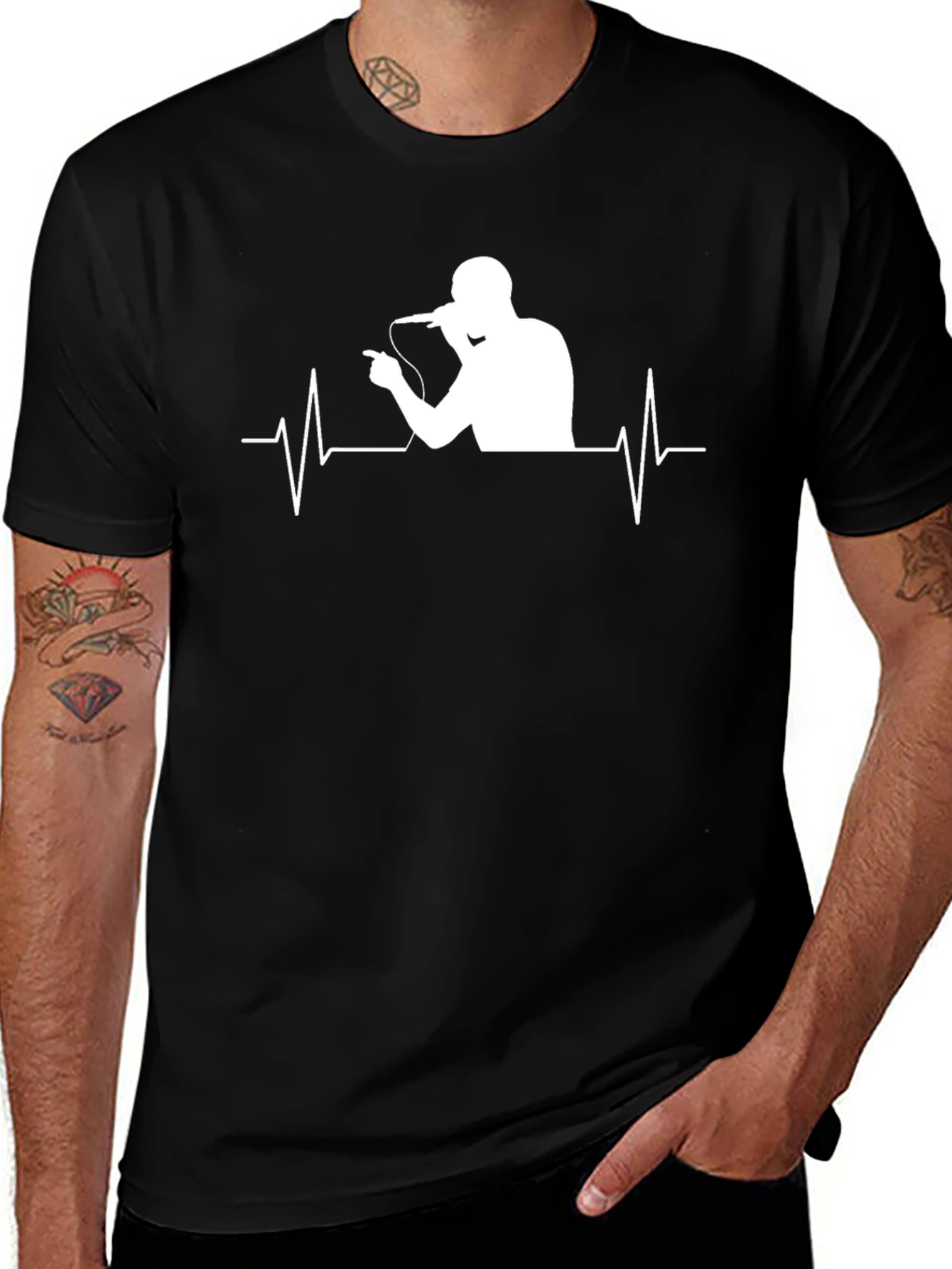 Singer Heartbeat Graphic Tee