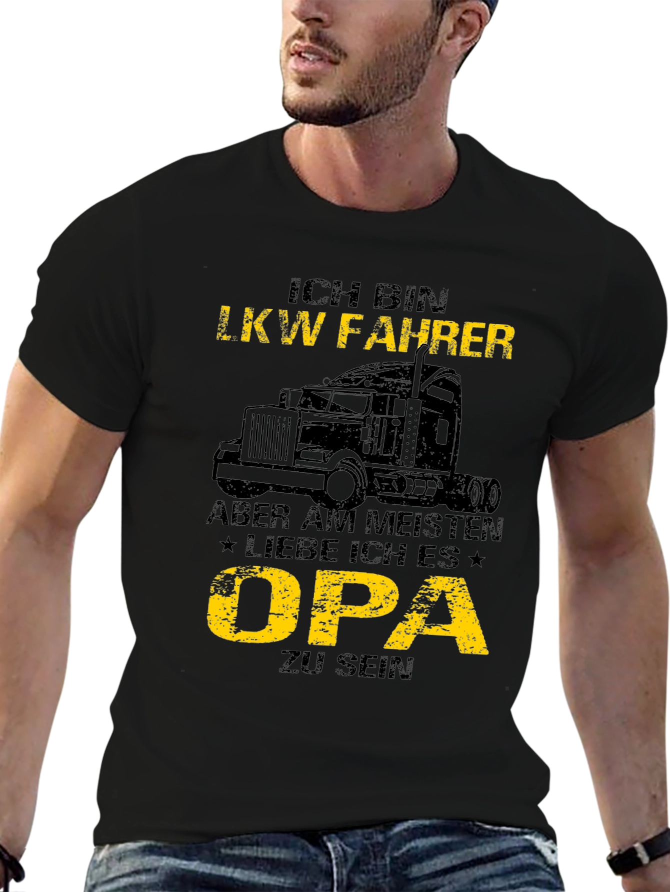 Ich Bin LKW Fahrer Opa T-Shirt