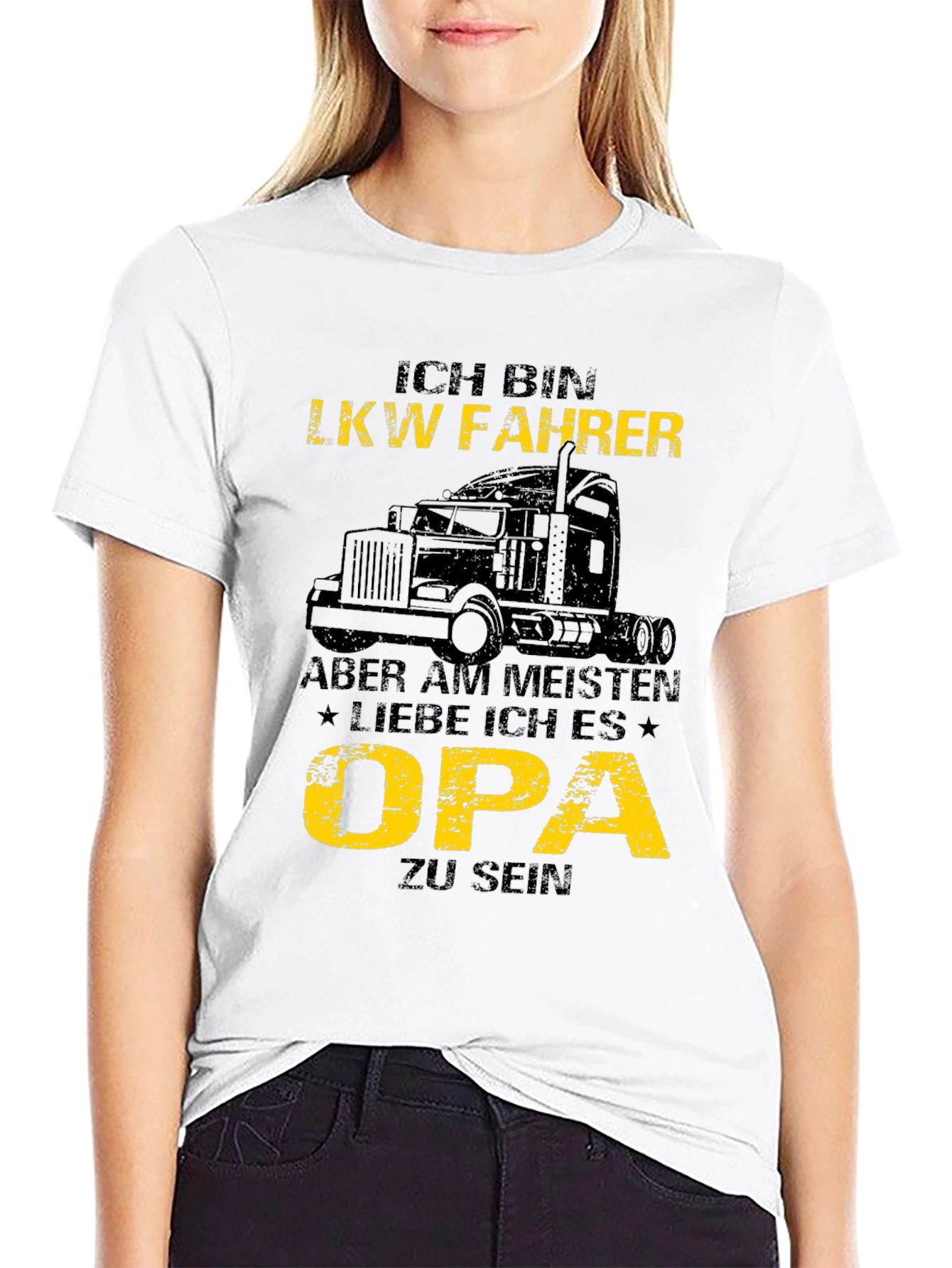 Ich Bin LKW Fahrer Opa T-Shirt