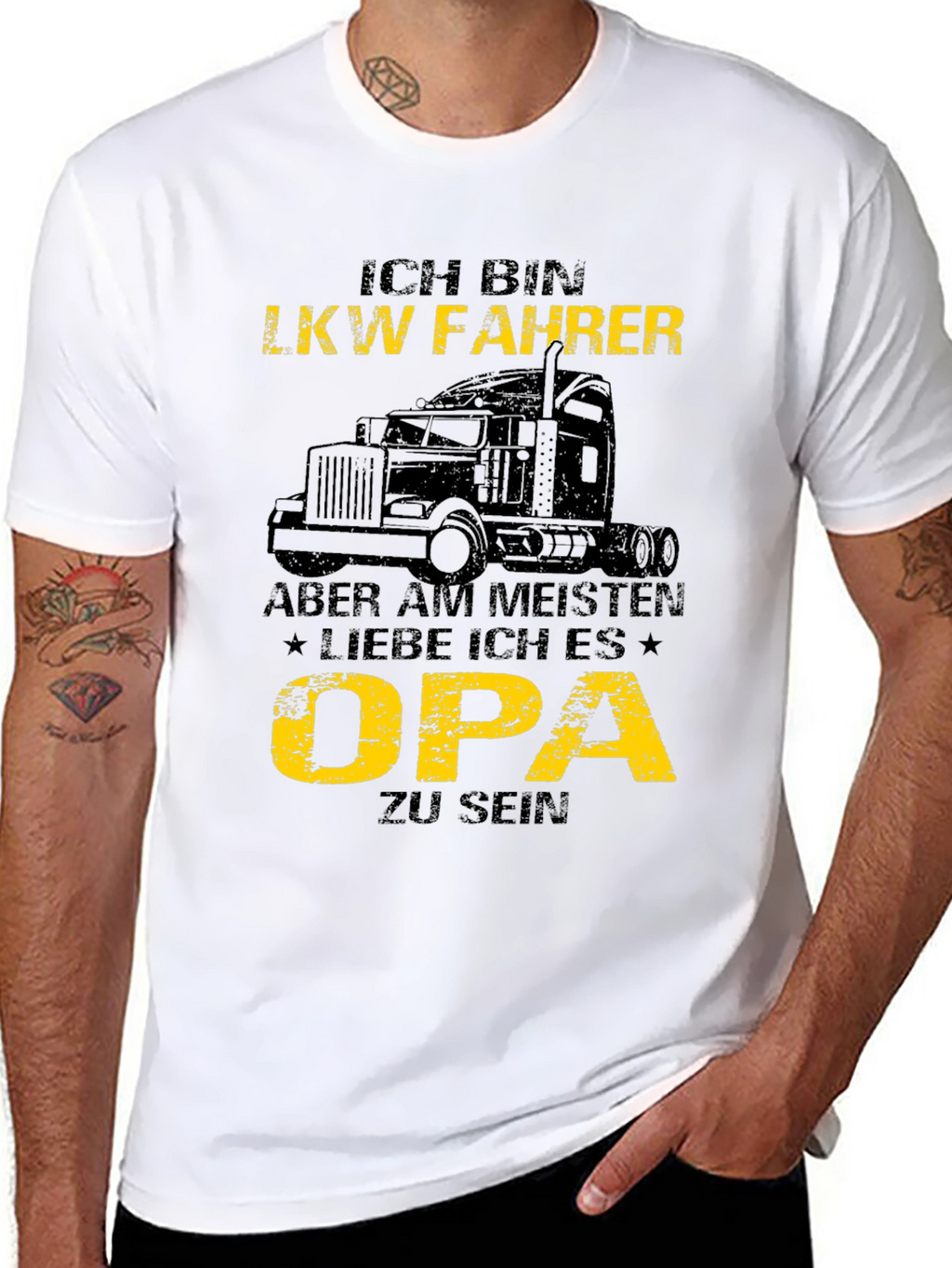 Ich Bin LKW Fahrer Opa T-Shirt
