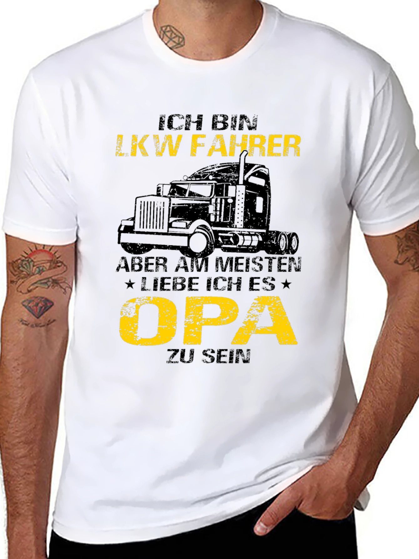 Ich Bin LKW Fahrer Opa T-Shirt