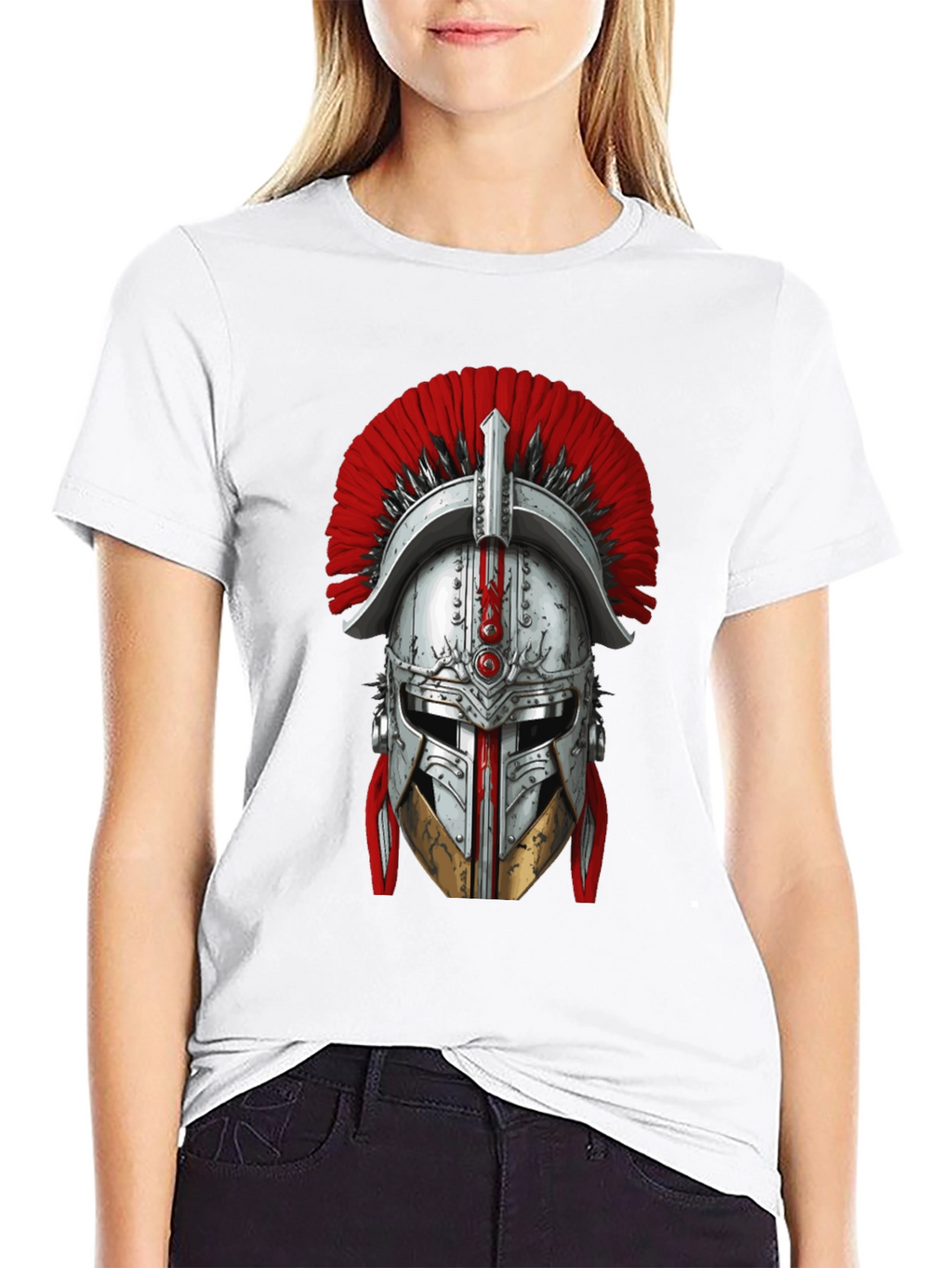 Spartan Helmet Graphic Tee - Warrior Design