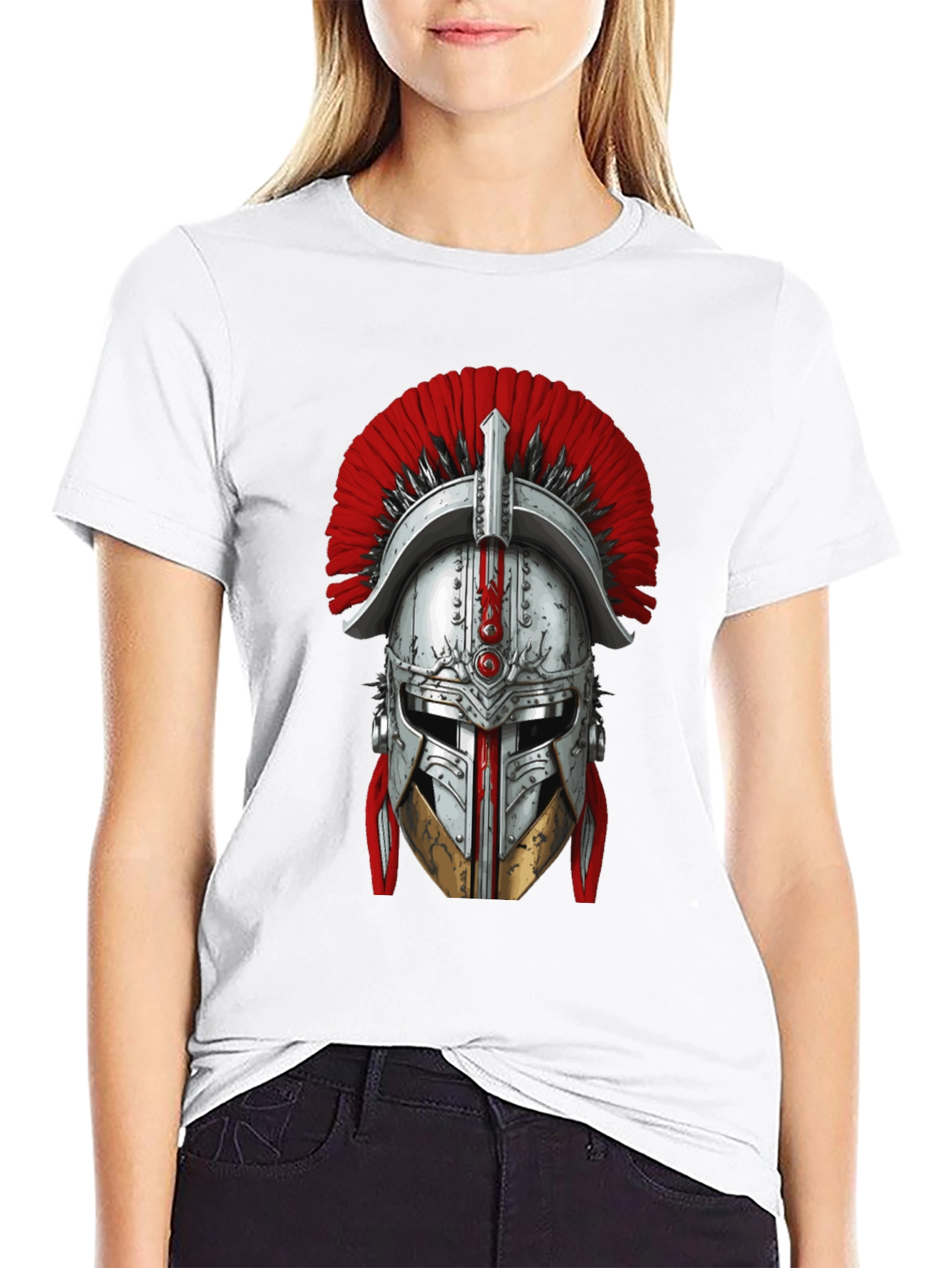 Spartan Helmet Graphic Tee - Warrior Design