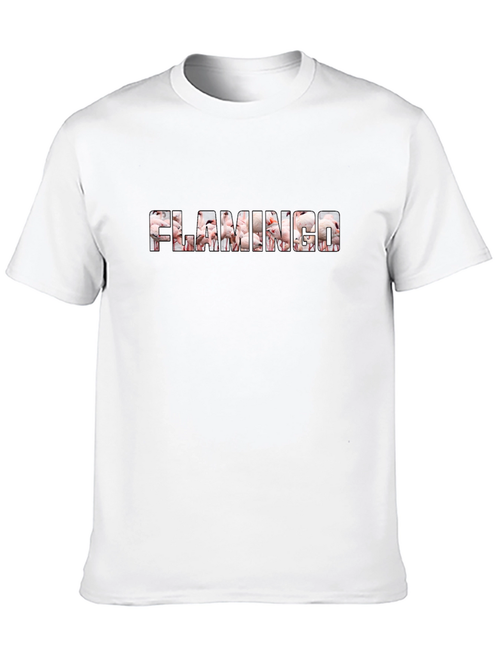 Flamingo Graphic Tee - Black Unisex T-Shirt
