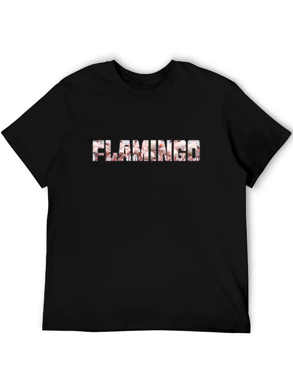 Flamingo Graphic Tee - Black Unisex T-Shirt