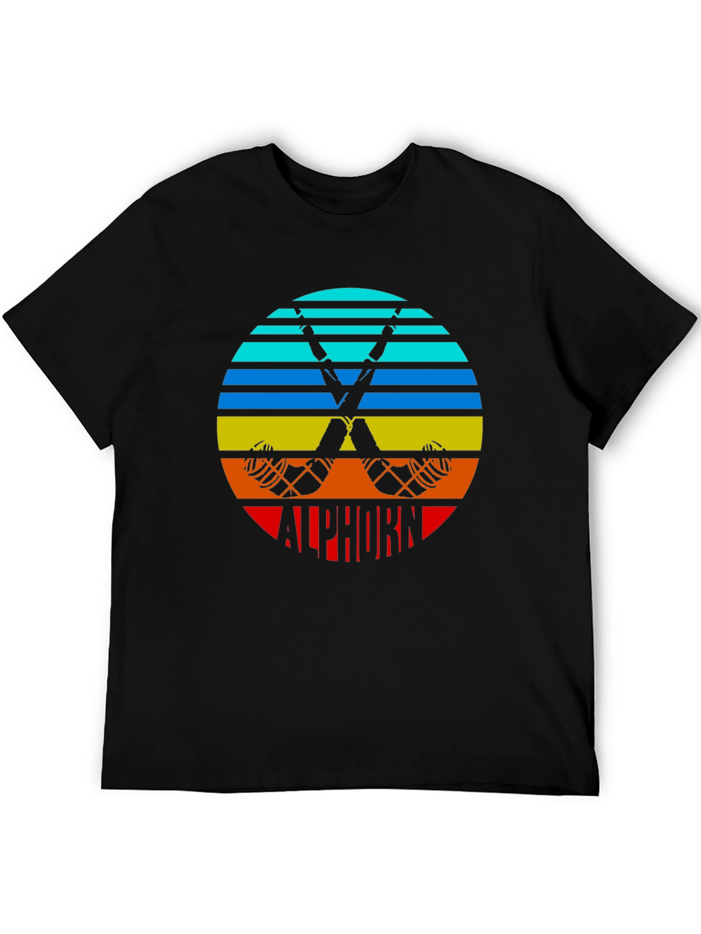 Retro Alphorn T-Shirt - Mountain Music Tee