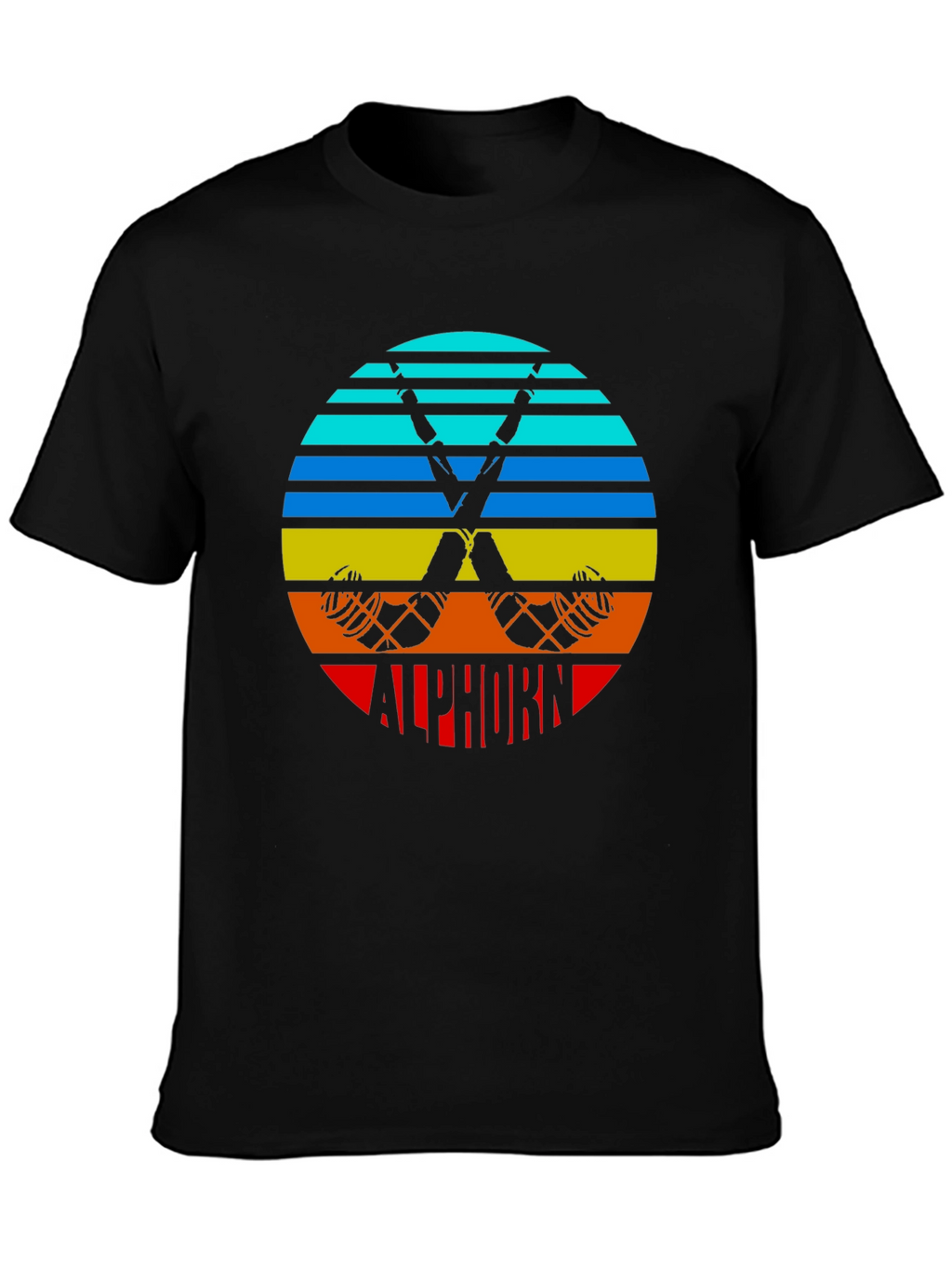 Retro Alphorn T-Shirt - Mountain Music Tee