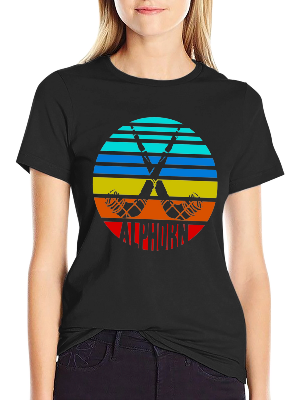 Retro Alphorn T-Shirt - Mountain Music Tee