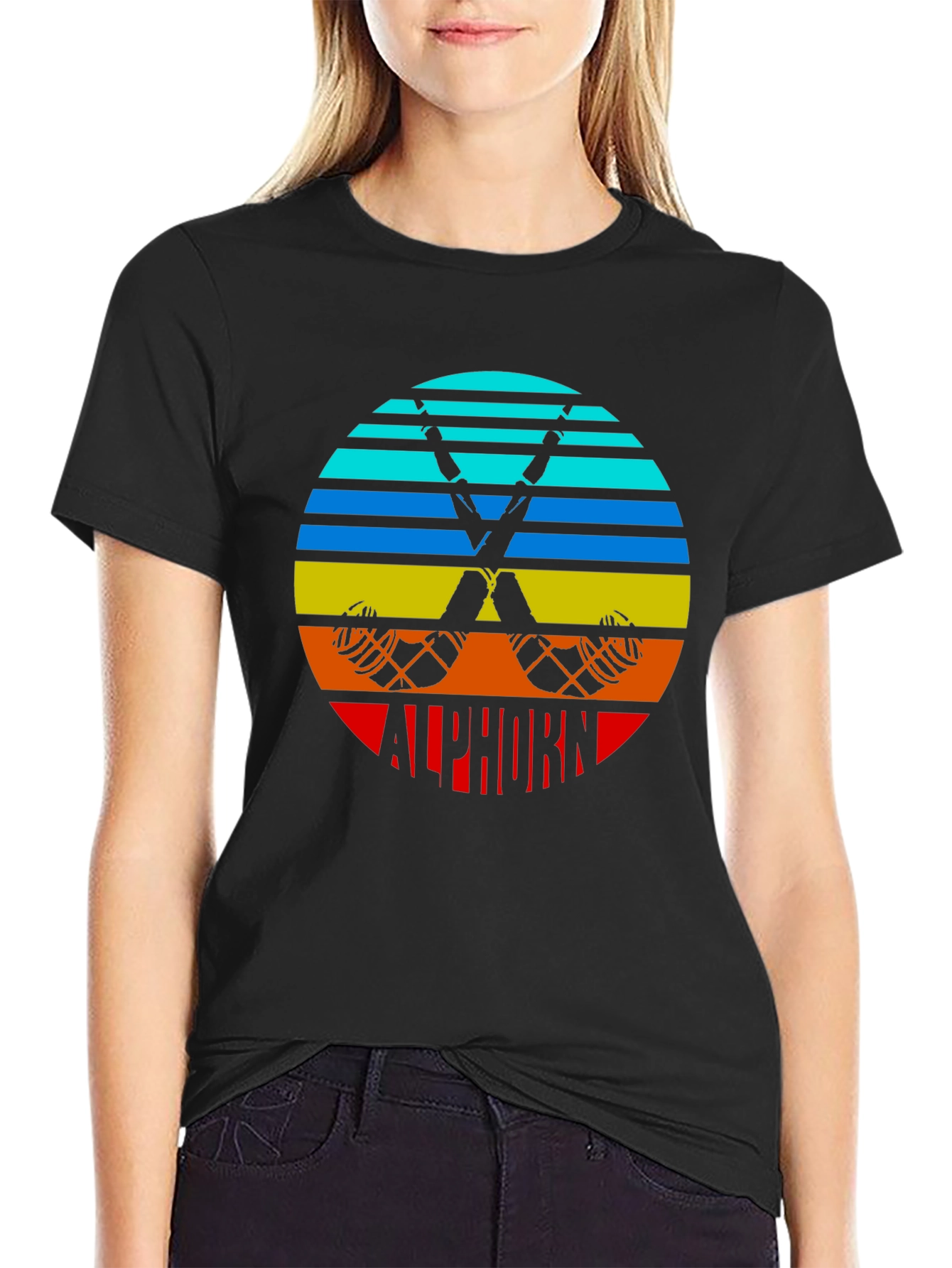 Retro Alphorn T-Shirt - Mountain Music Tee