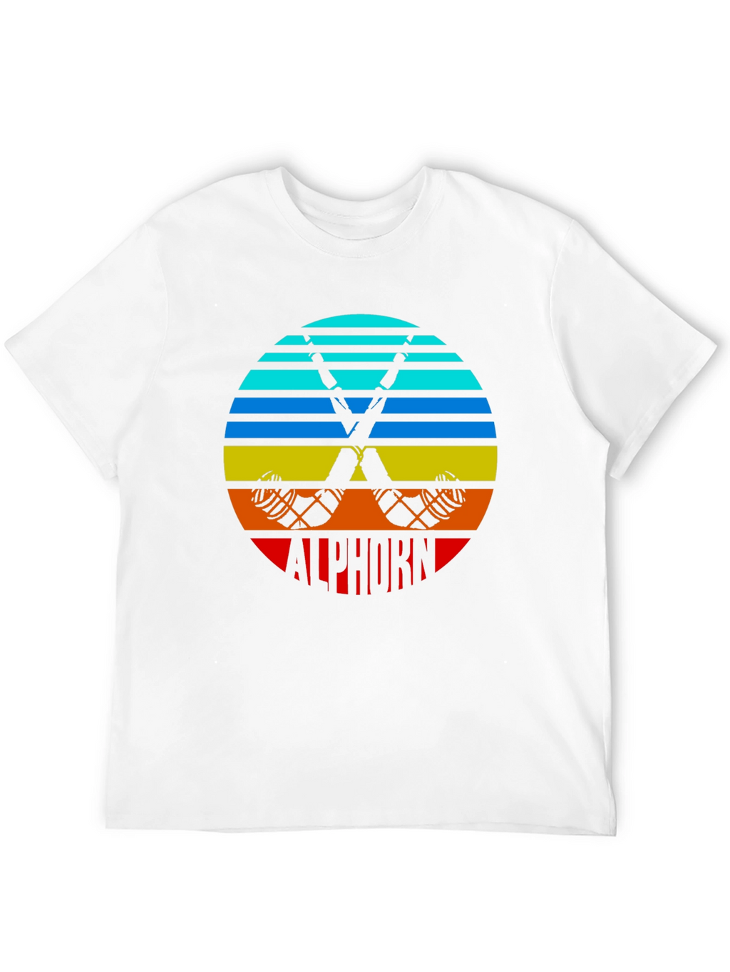 Retro Alphorn T-Shirt - Mountain Music Tee