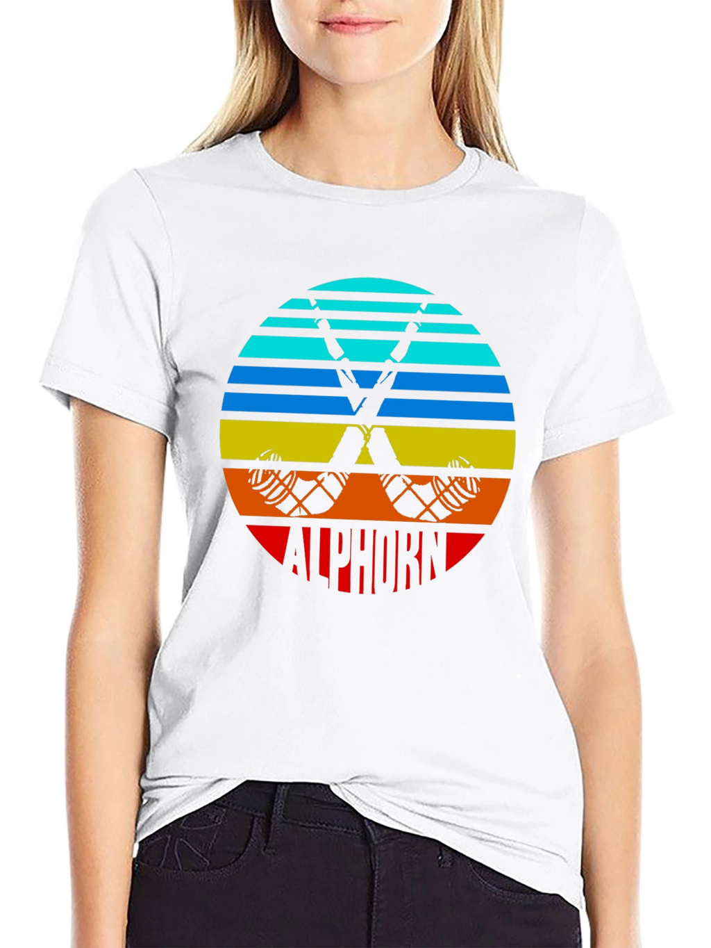 Retro Alphorn T-Shirt - Mountain Music Tee