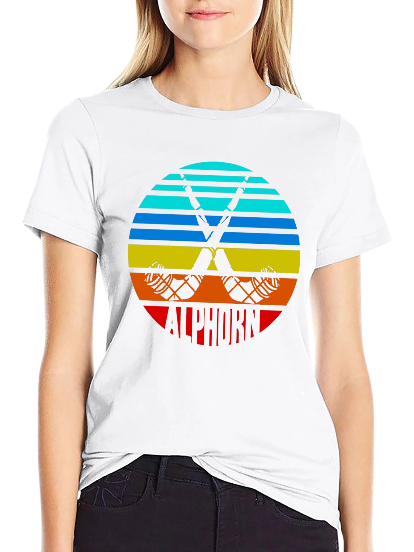 Retro Alphorn T-Shirt - Mountain Music Tee