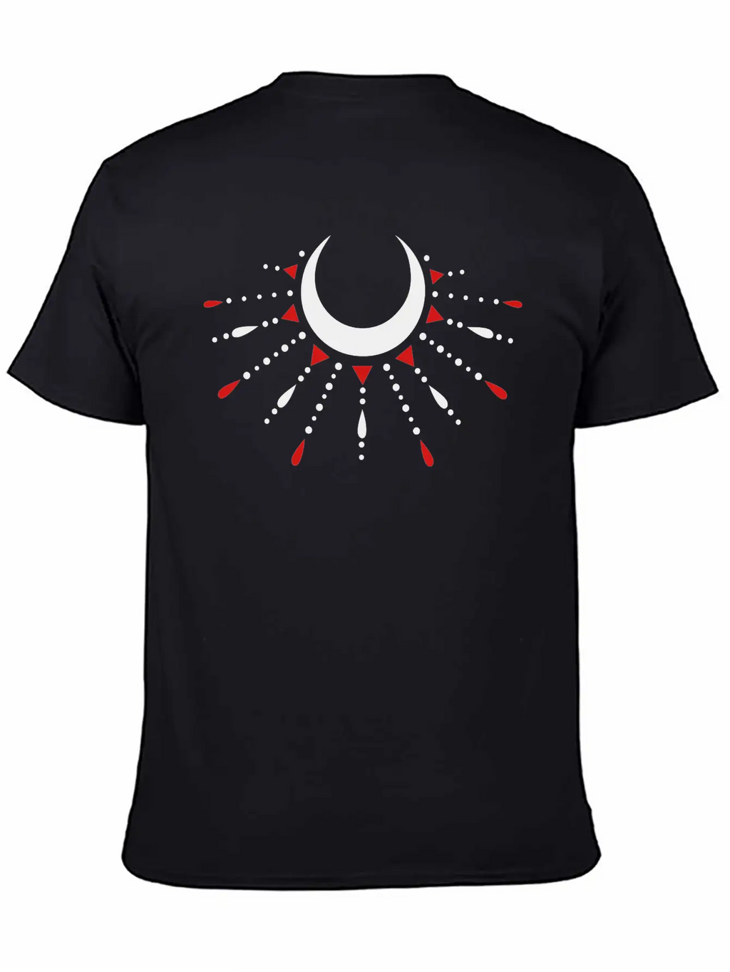 Occult Crescent Moon Moonlight Unisex Casual T-Shirt – Clean Design For Daily Comfort