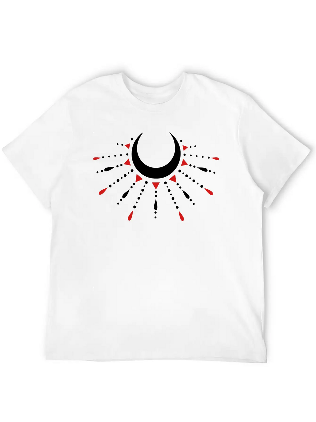 Occult Crescent Moon Moonlight Unisex Casual T-Shirt – Clean Design For Daily Comfort